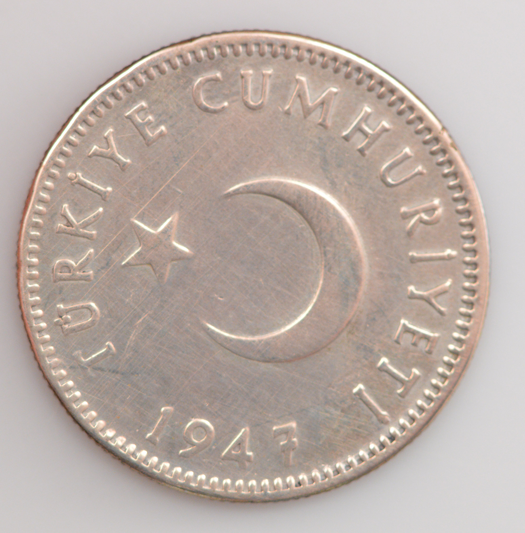 1947 Turkey 1 Lira Property Room