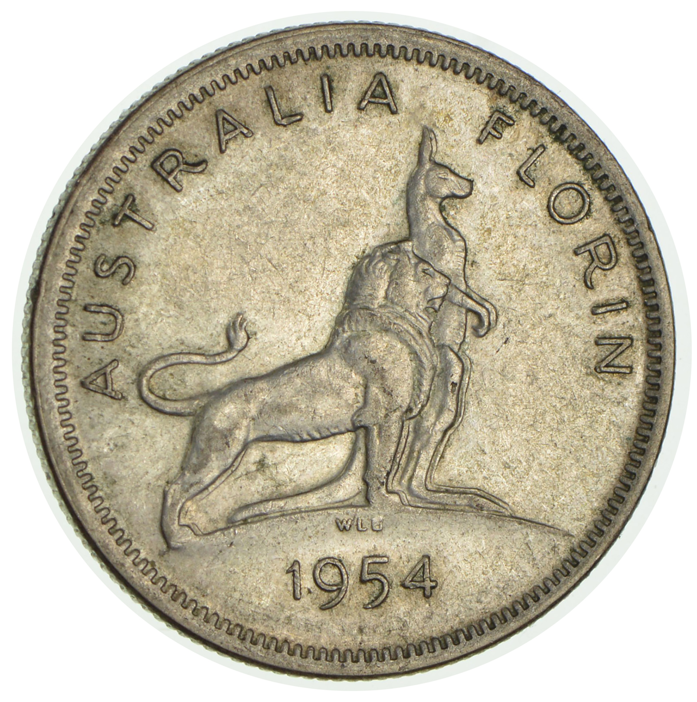1954 Australia 1 Florin Property Room