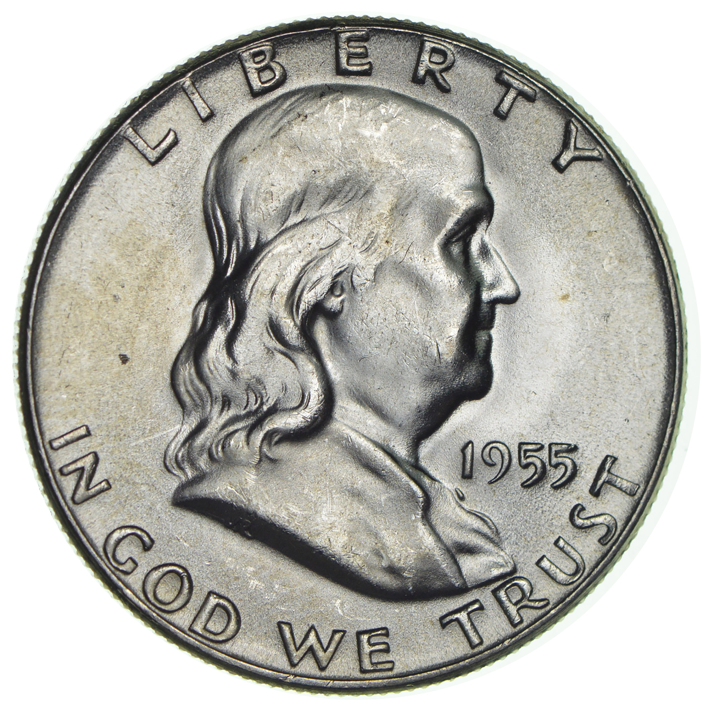 1955 Silver Franklin Half Dollar Uncirculated
