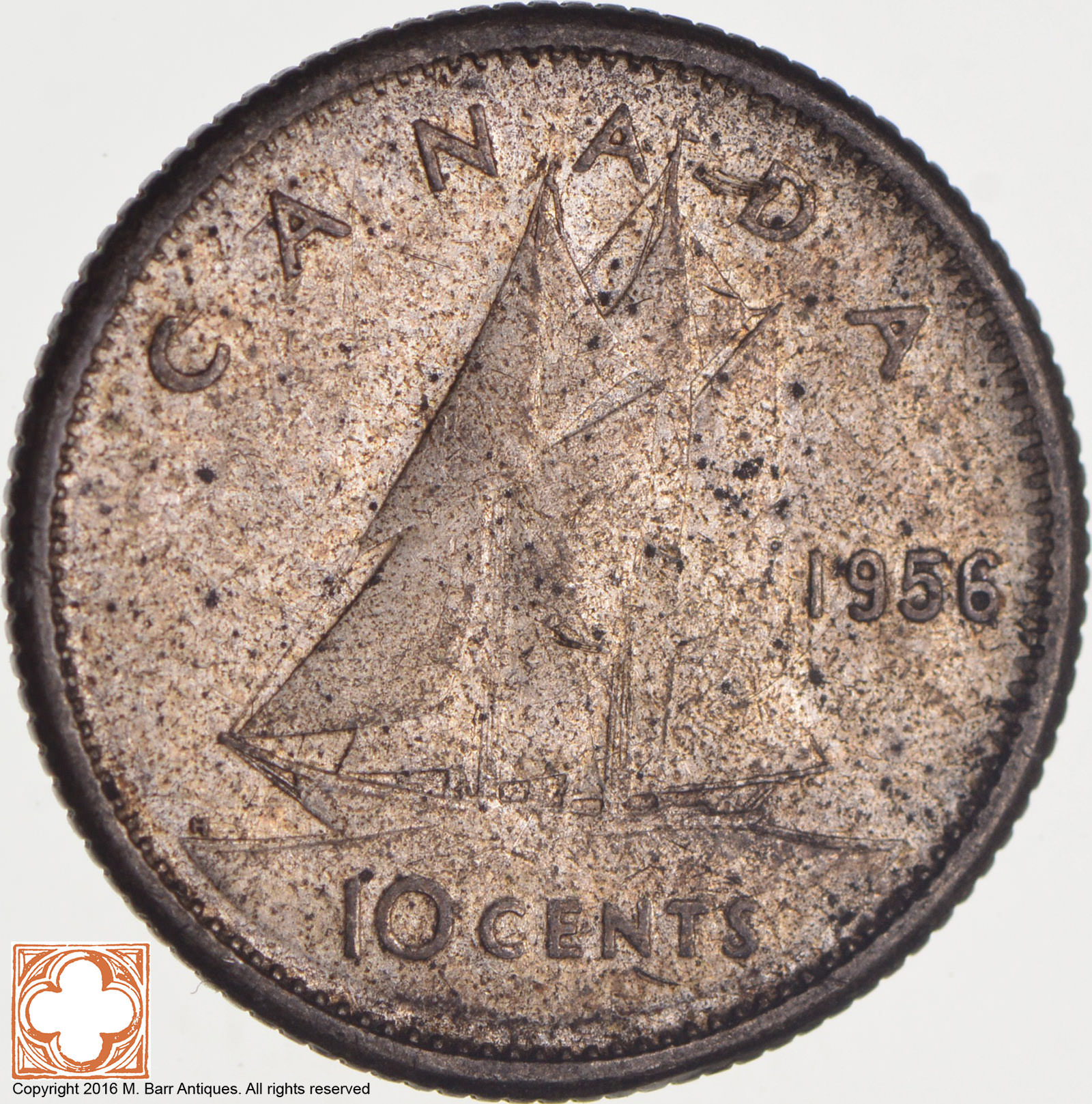 1956 Canada 10 Cents Property Room