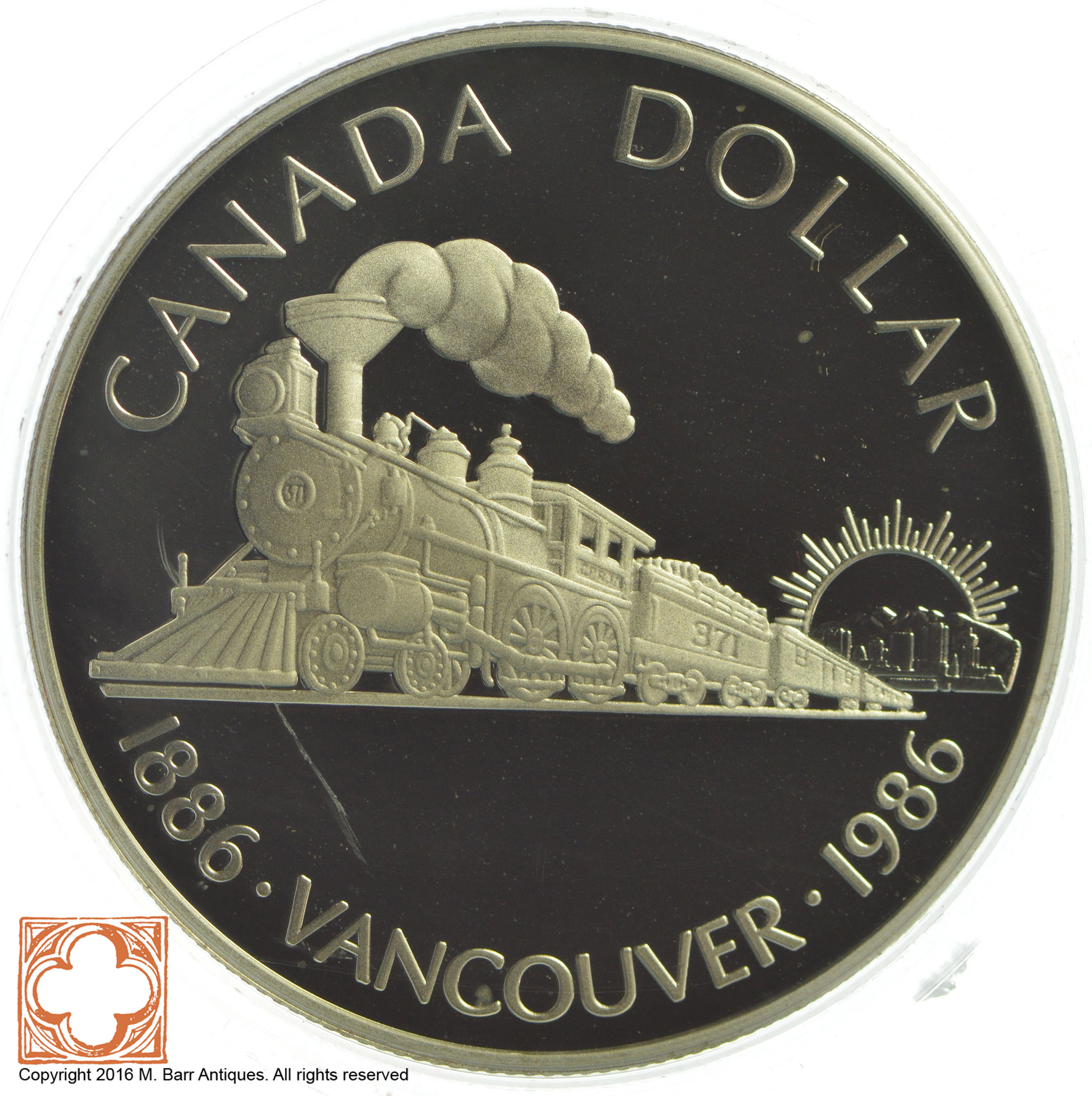 1986 Canada Dollar Vancouver Commemorative Property Room
