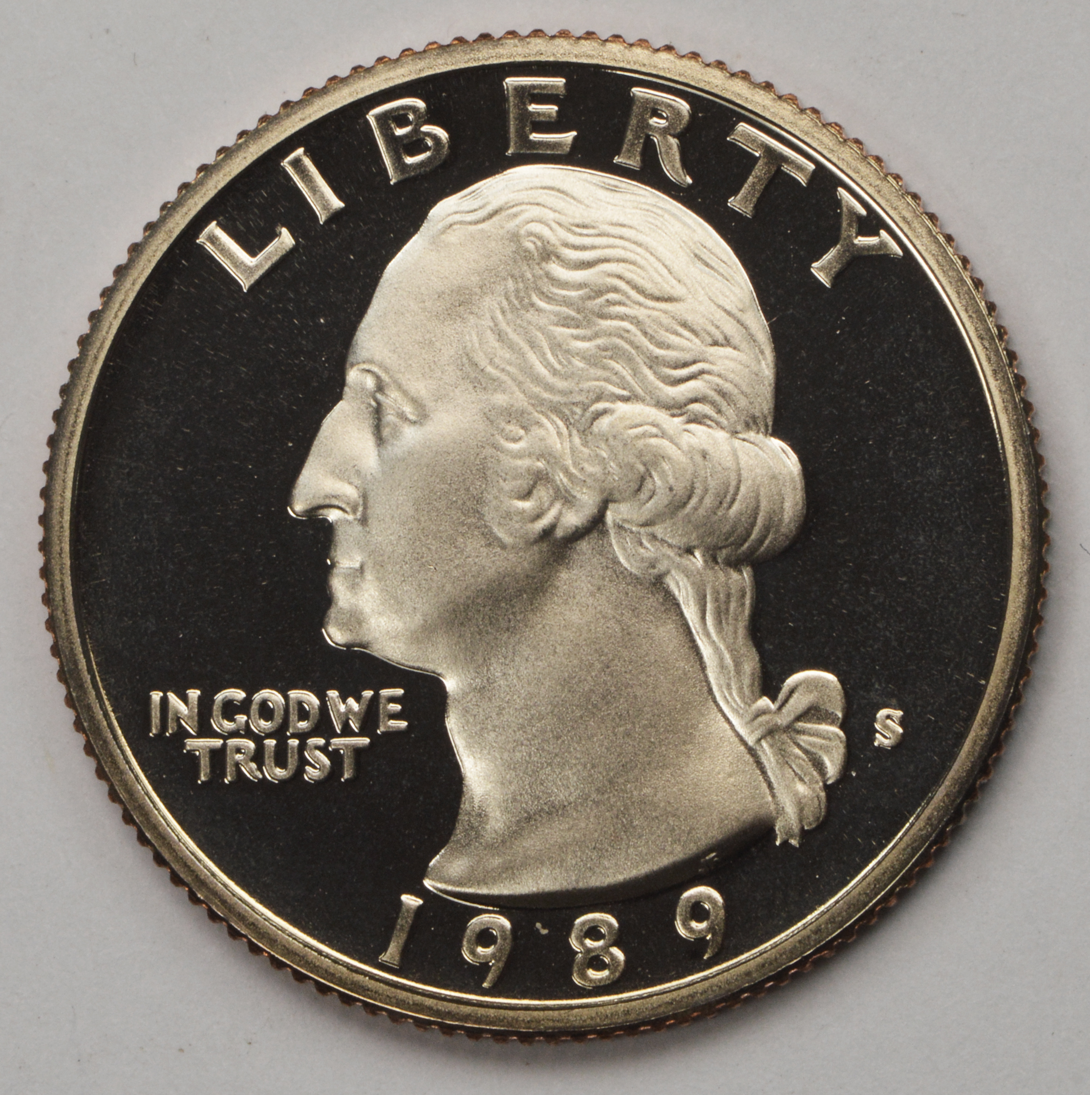 1989S Proof CAMEO Washington Quarter San Francisco Minted Property