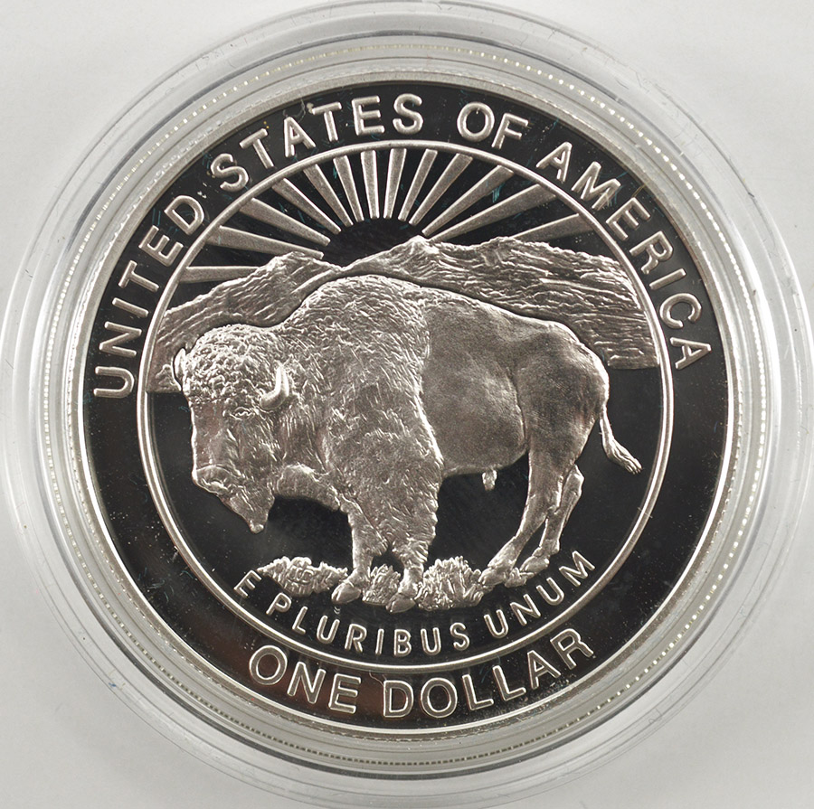 1999 Yellowstone National Park Commemorative Proof Silver Dollar w/ Box
