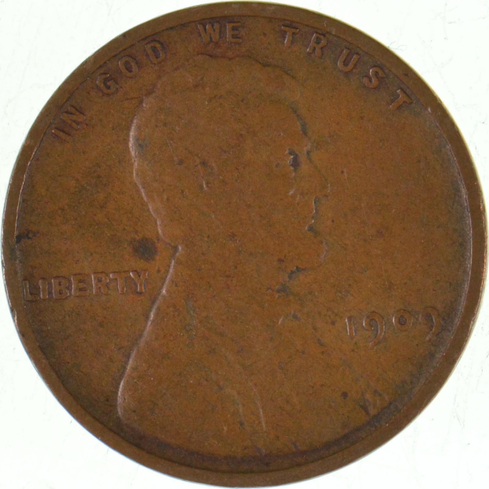 thumbnail image 2 of Uncertified Uncirculated 1909 SVDB Lincoln Wheat Cent Penny – Collector's Coin (As Pictured) 2 of 5