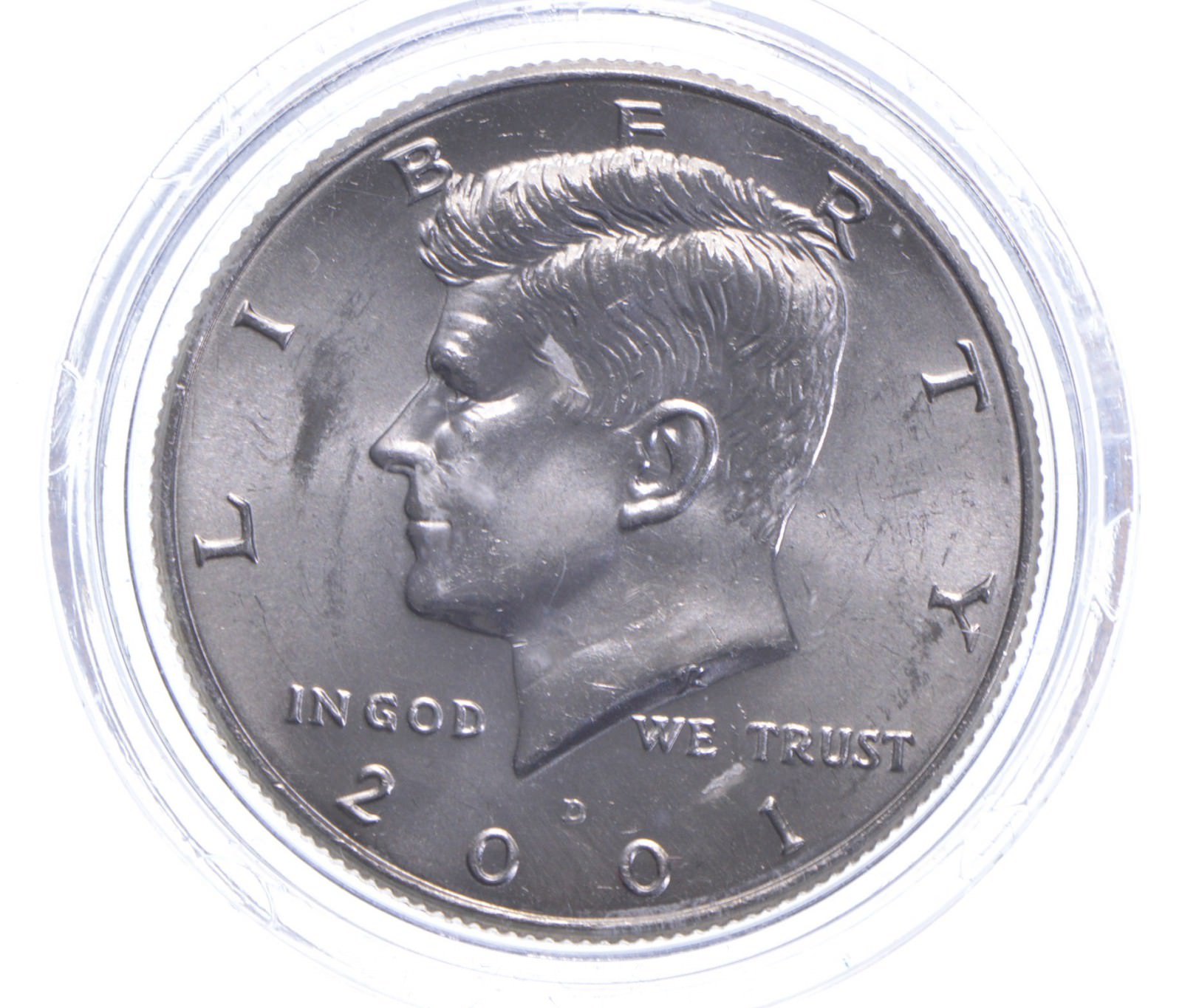 2001-D Tribute To Columbia SPACE Colorized Kennedy Half Dollar ...