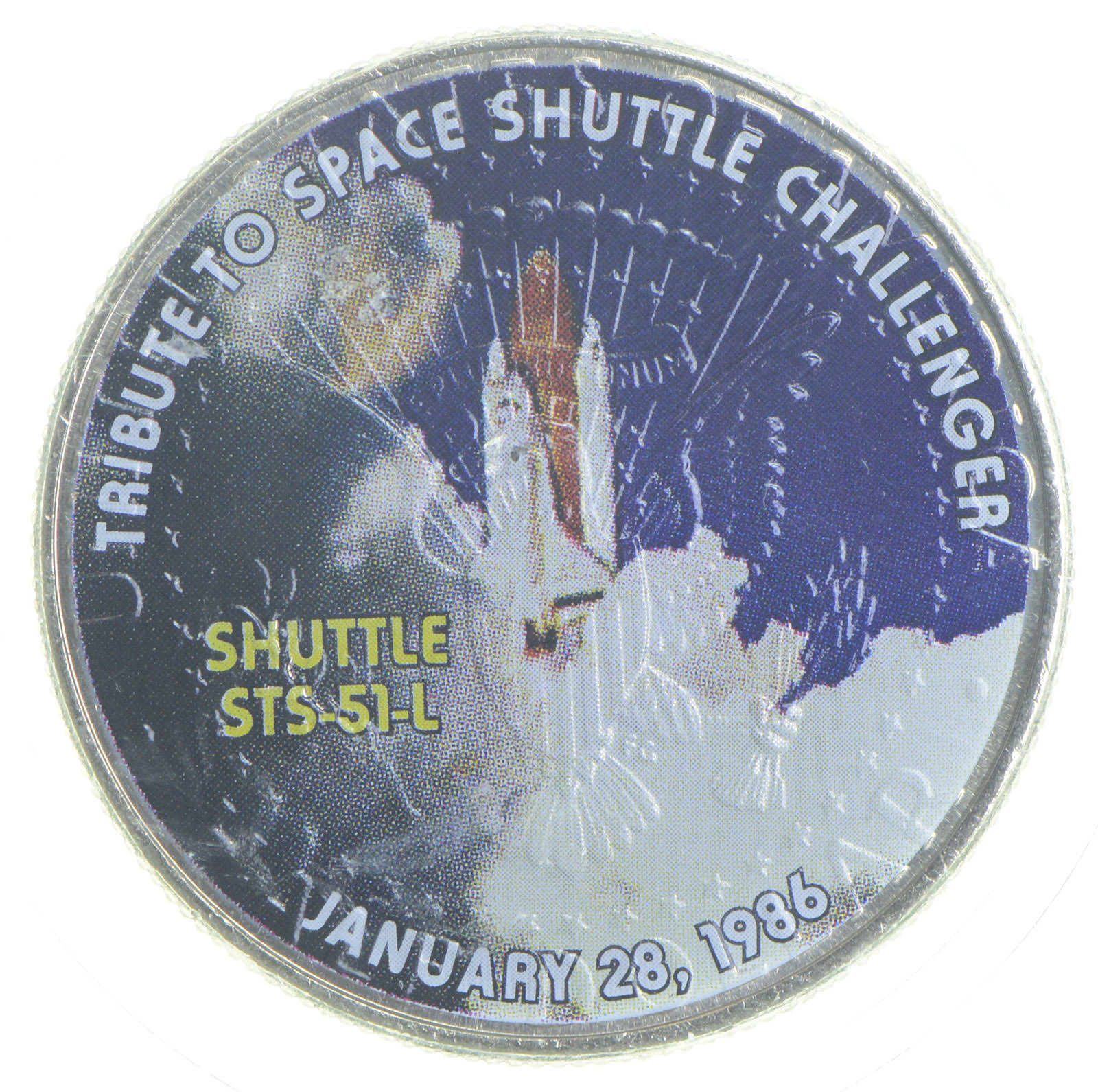 2004-D Commemorative Space Overlay Kennedy Half Dollar - Shuttle STS-51 ...