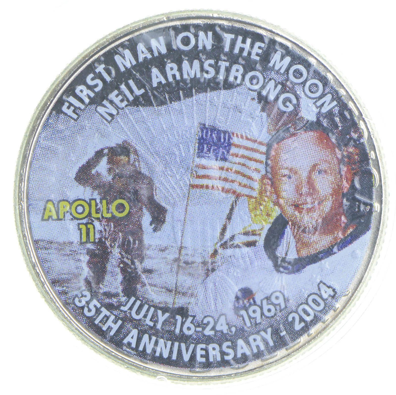 2006-P Commemorative Space Overlay Kennedy Half Dollar - Apollo 11 - US ...