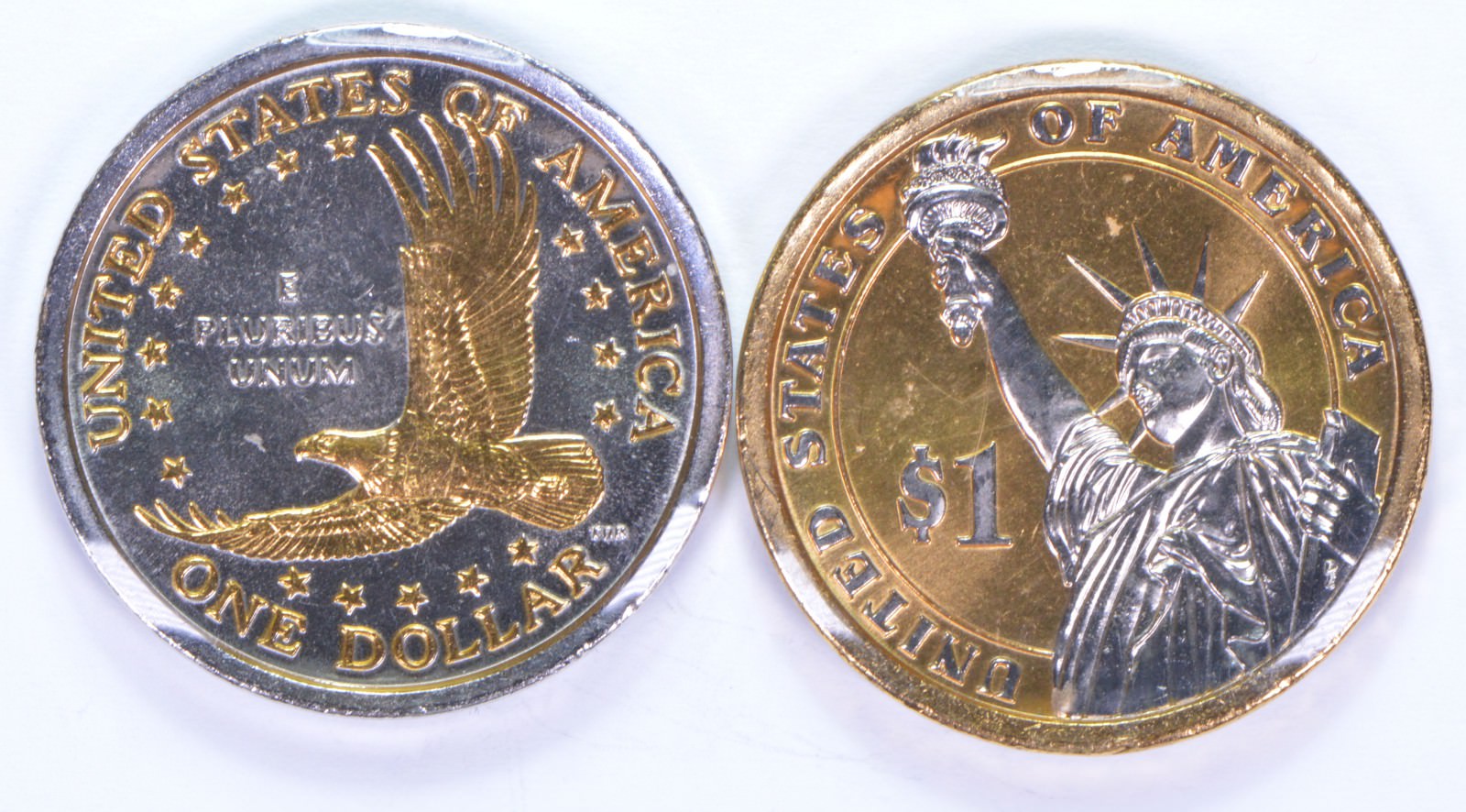 24K ENHANCED US Coins 2001D Sacagawea Dollar James K. Polk