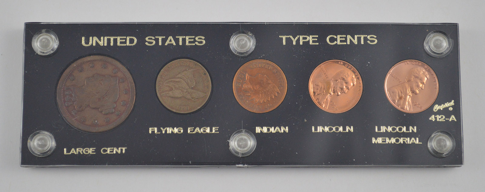 5 Coins - US Historic Type Cents Set - Large Cent - Memorial | Property ...