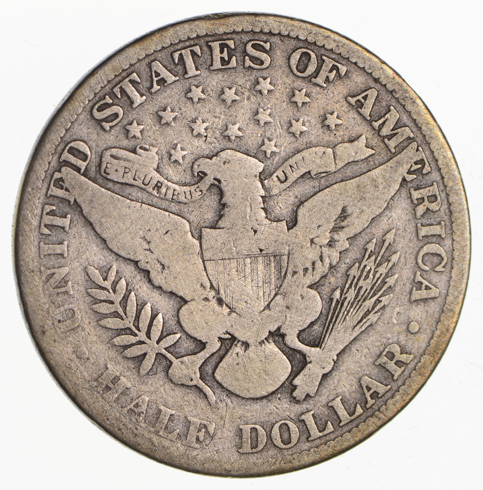 50c United States Coin - 1908 Liberty Barber 90% Silver US Half Dollar ...