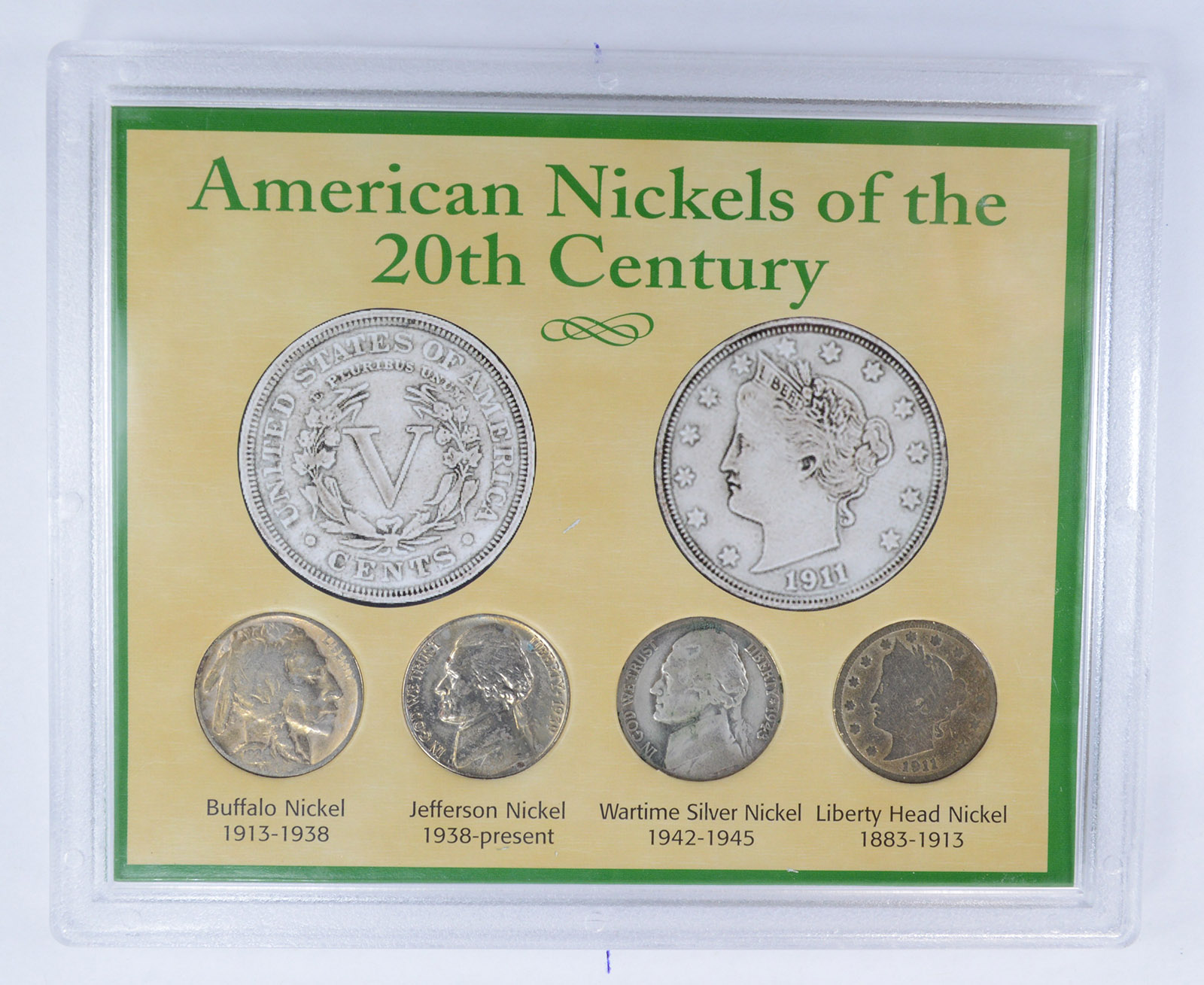 American Nickels of the 20th Century Historic US Collection Includes