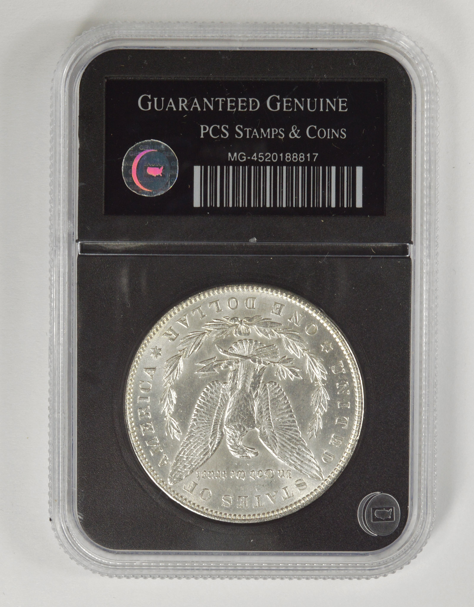 Authentic 1888 Silver Dollar Nice Holder Property Room