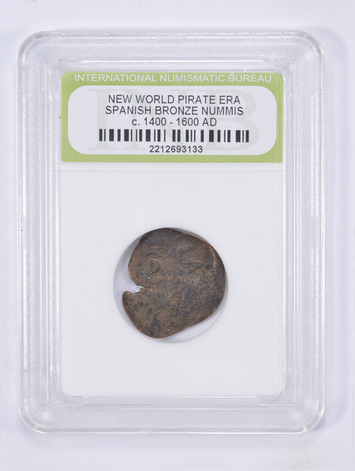 Authentic PIRATE TREASURE Spanish Bronze Nummis Circ 14001060 AD