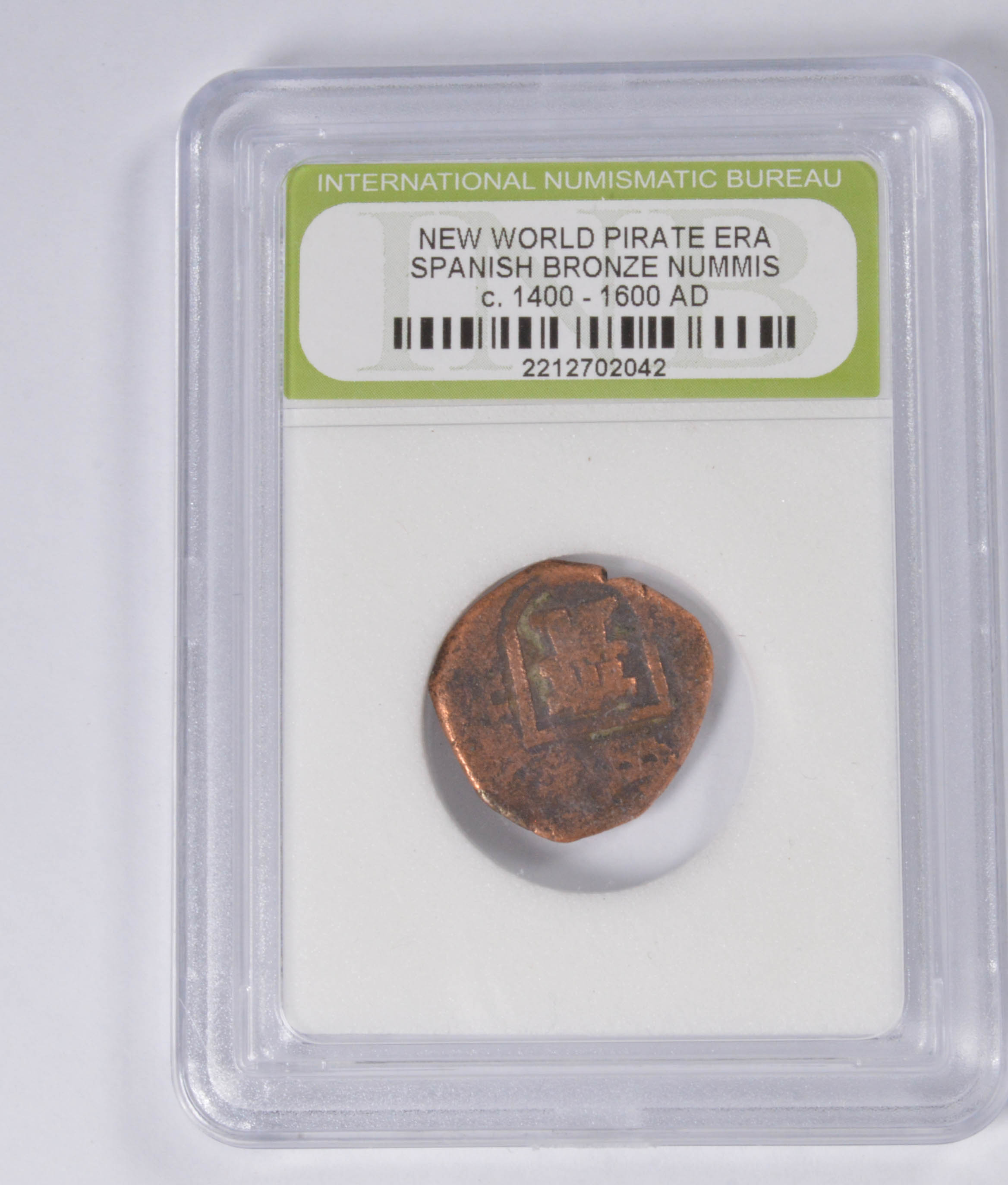 Authentic PIRATE TREASURE Spanish Bronze Nummis Circ 14001060 AD