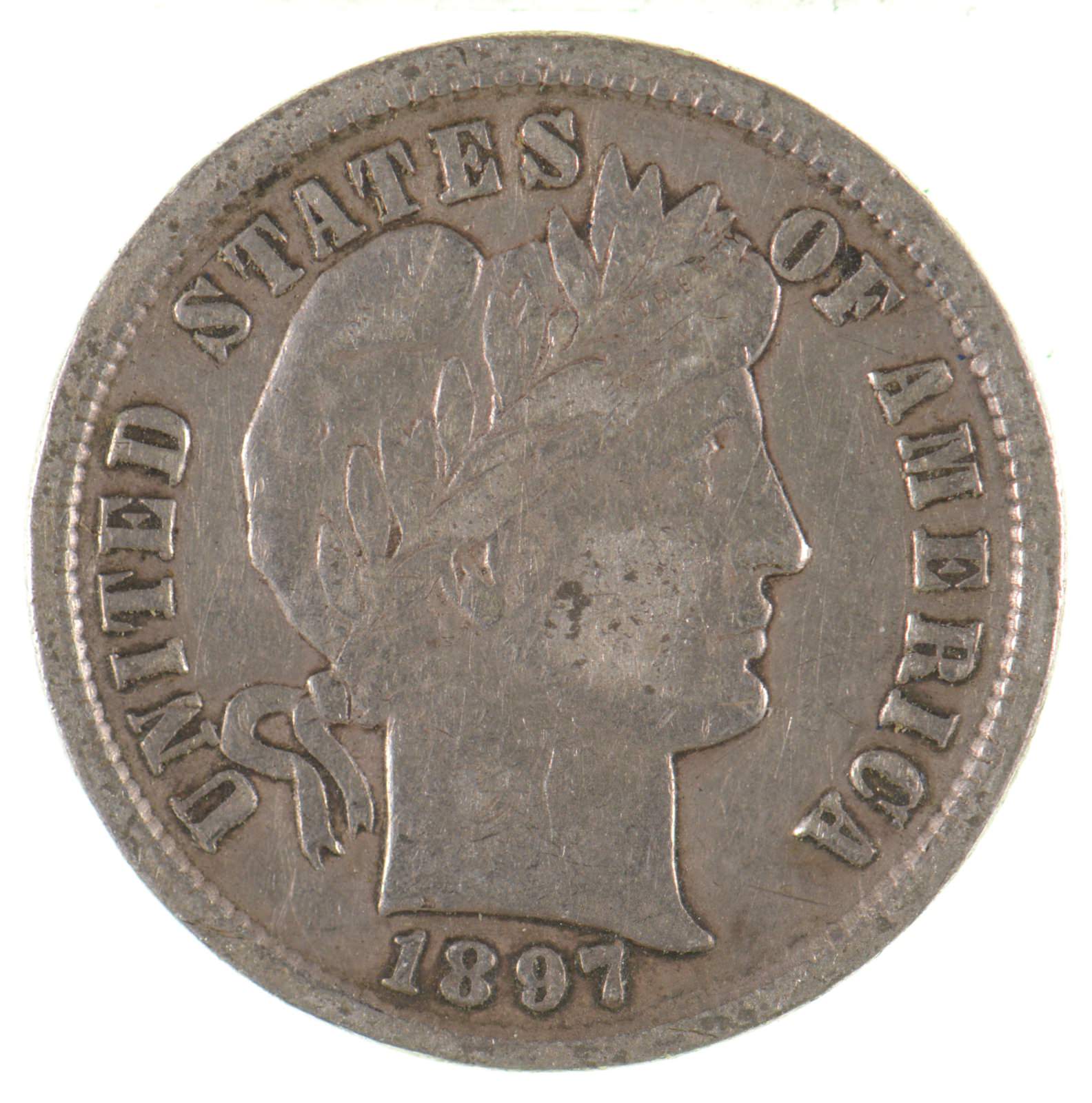 Better 1897 US Barber Liberty Silver Dime Coin Collection Lot Set Break ...