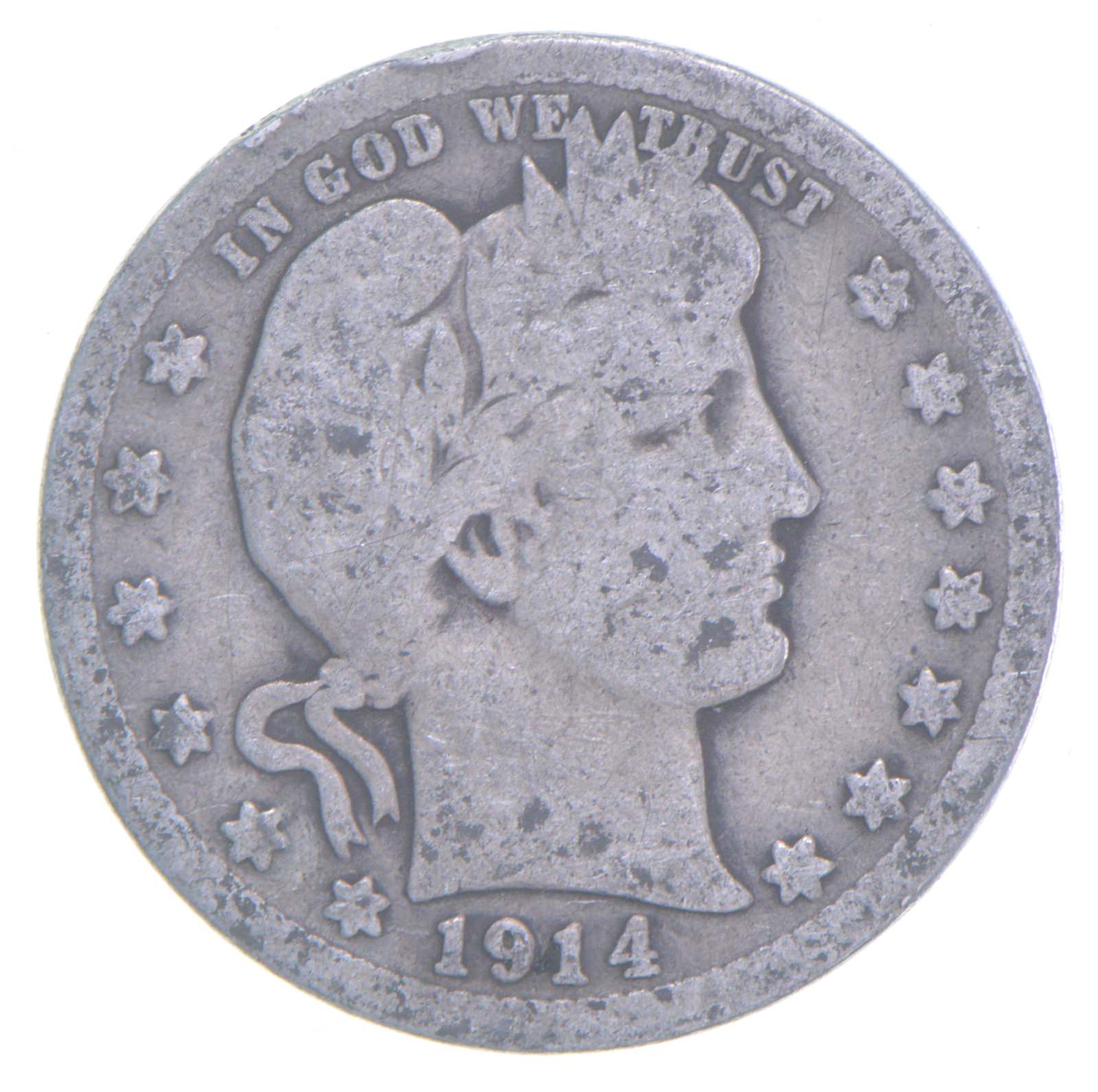 Better 1914 - US Barber 90% Silver Quarter Coin Collection Set Break ...