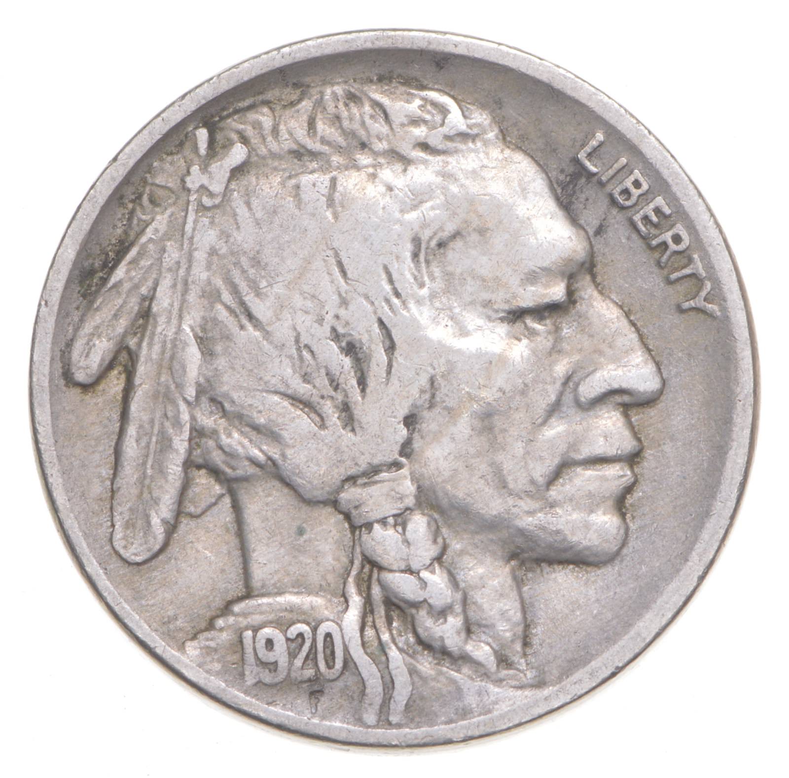 Better 1920 Indian Head Buffalo Nickel Property Room