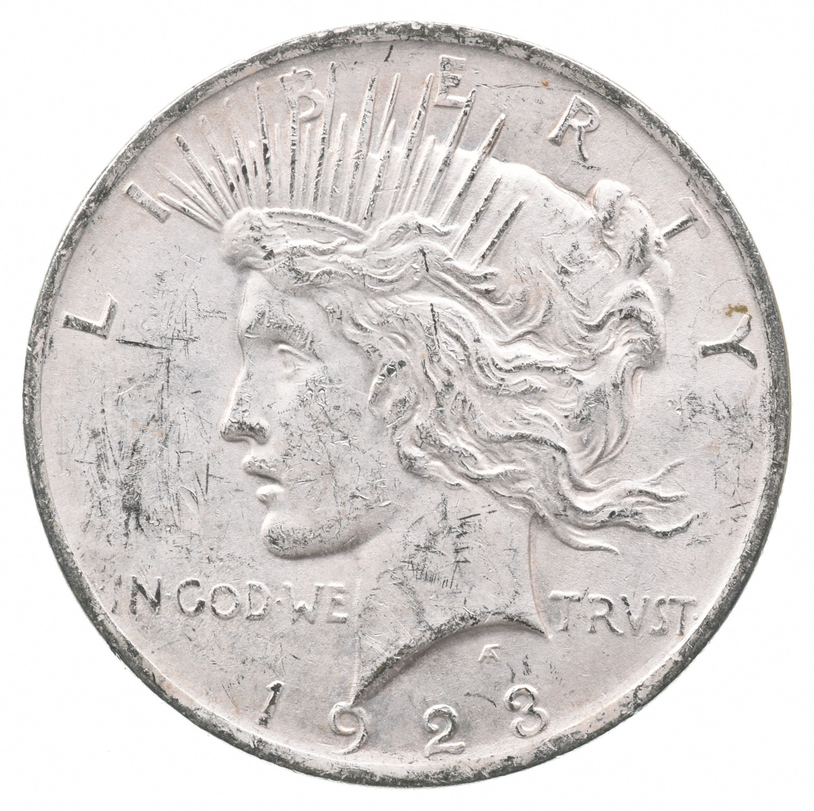Better - 1923 Peace Silver Dollar - 90% US Coin | Property Room