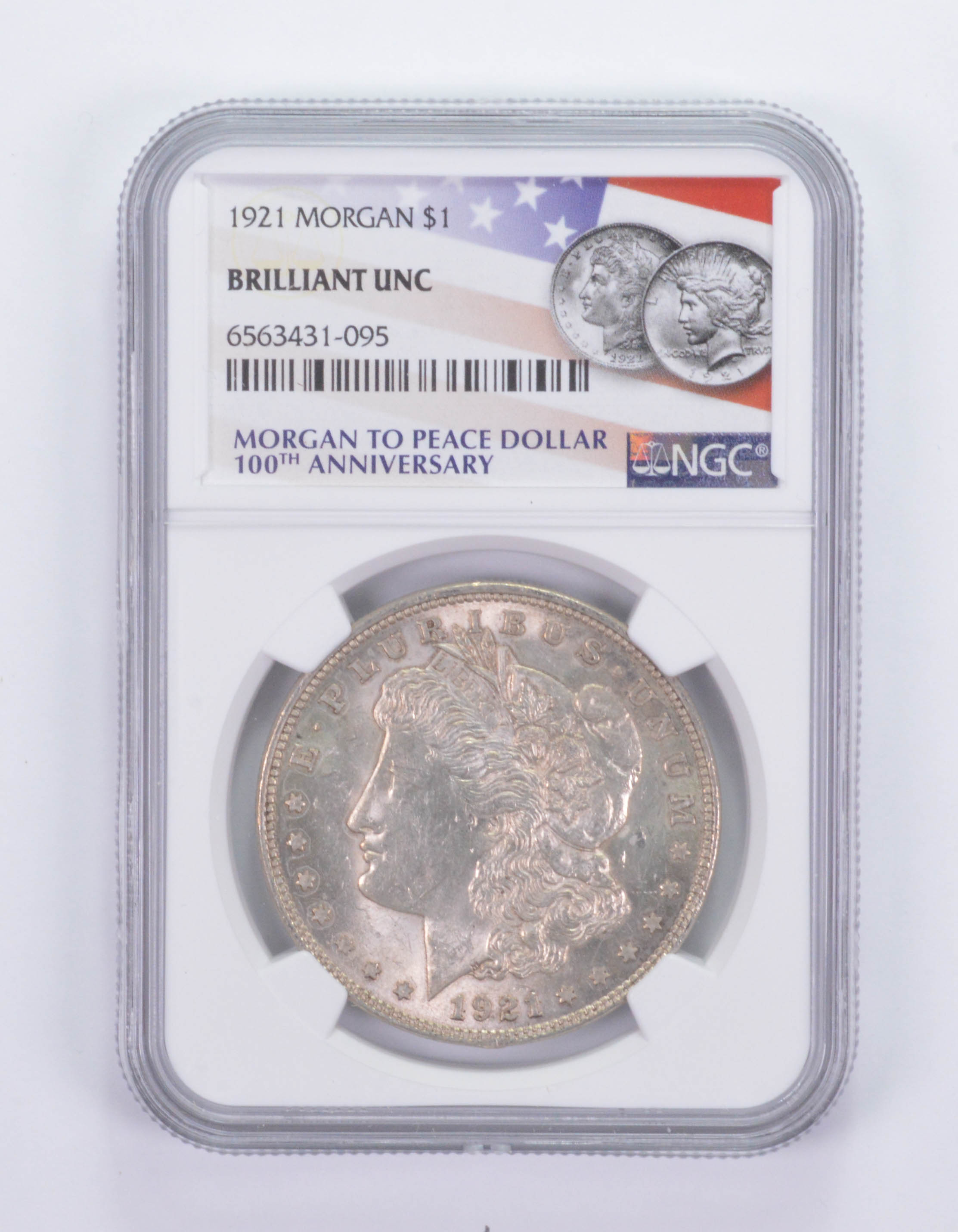 1921 MS61 100th Anniv 2021 Special Label Morgan Silver Dollar NGC - Foto 10