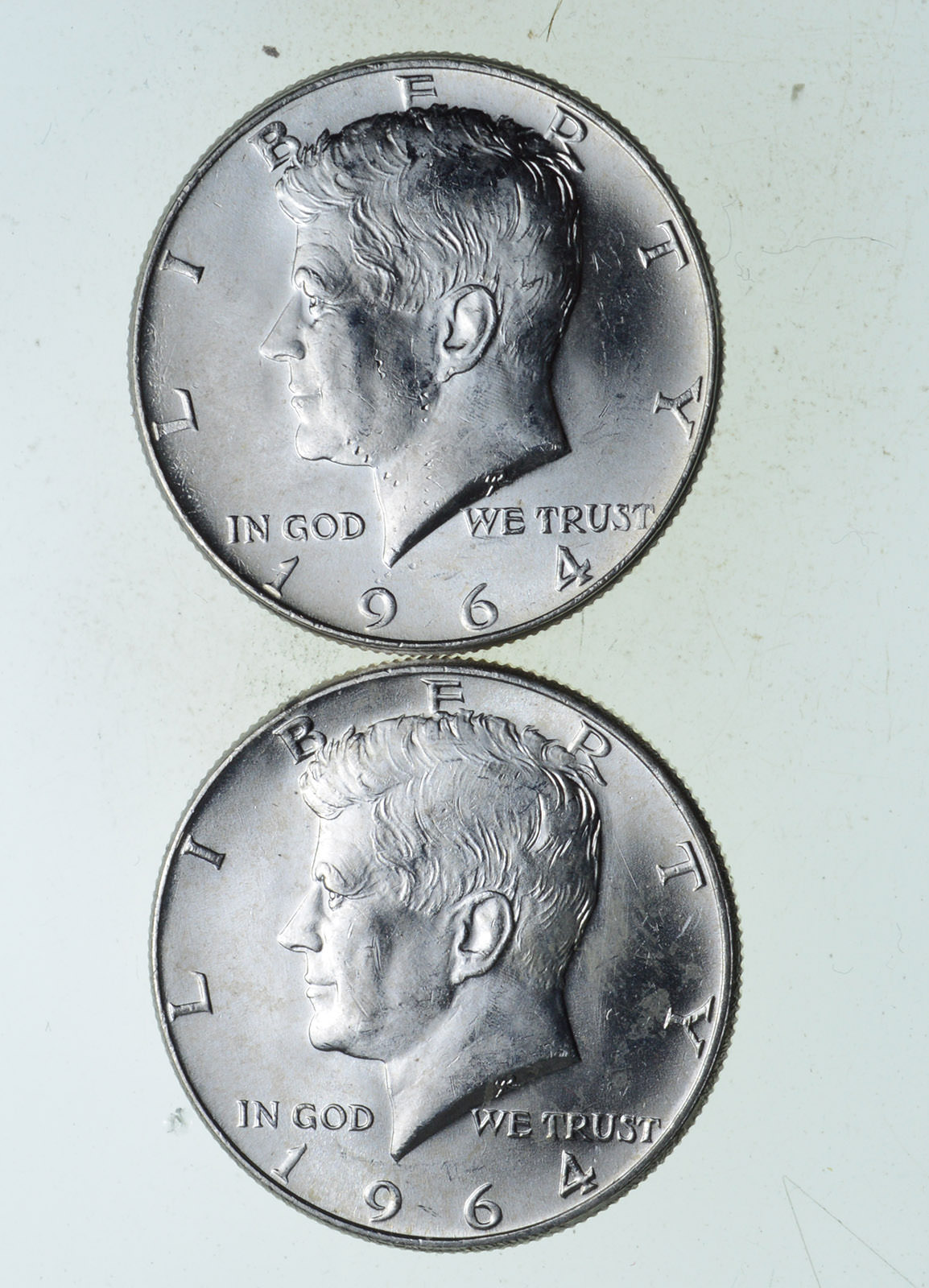 Brilliant Uncirculated - Lot of (2) 1964 Kennedy Half Dollars - US Coin ...