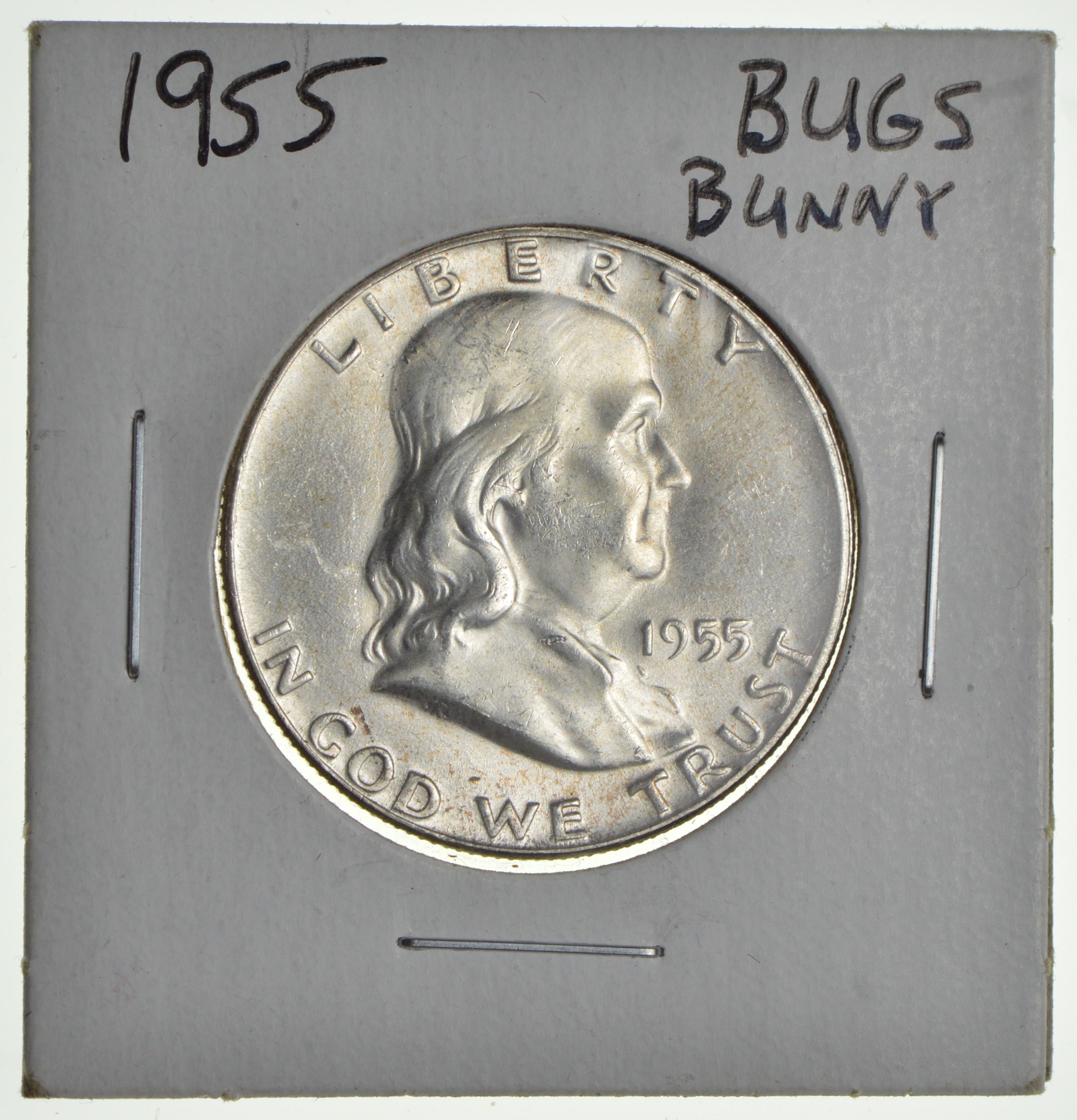 Bugs Bunny - 1955 Franklin Half Dollar | Property Room, image size:2636x2742
