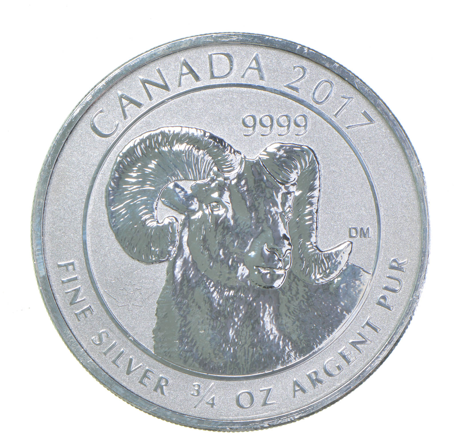 Canada 2017 $2 Dollar Silver Big Horn Sheep Reverse Proof 3/4 Ounce ...