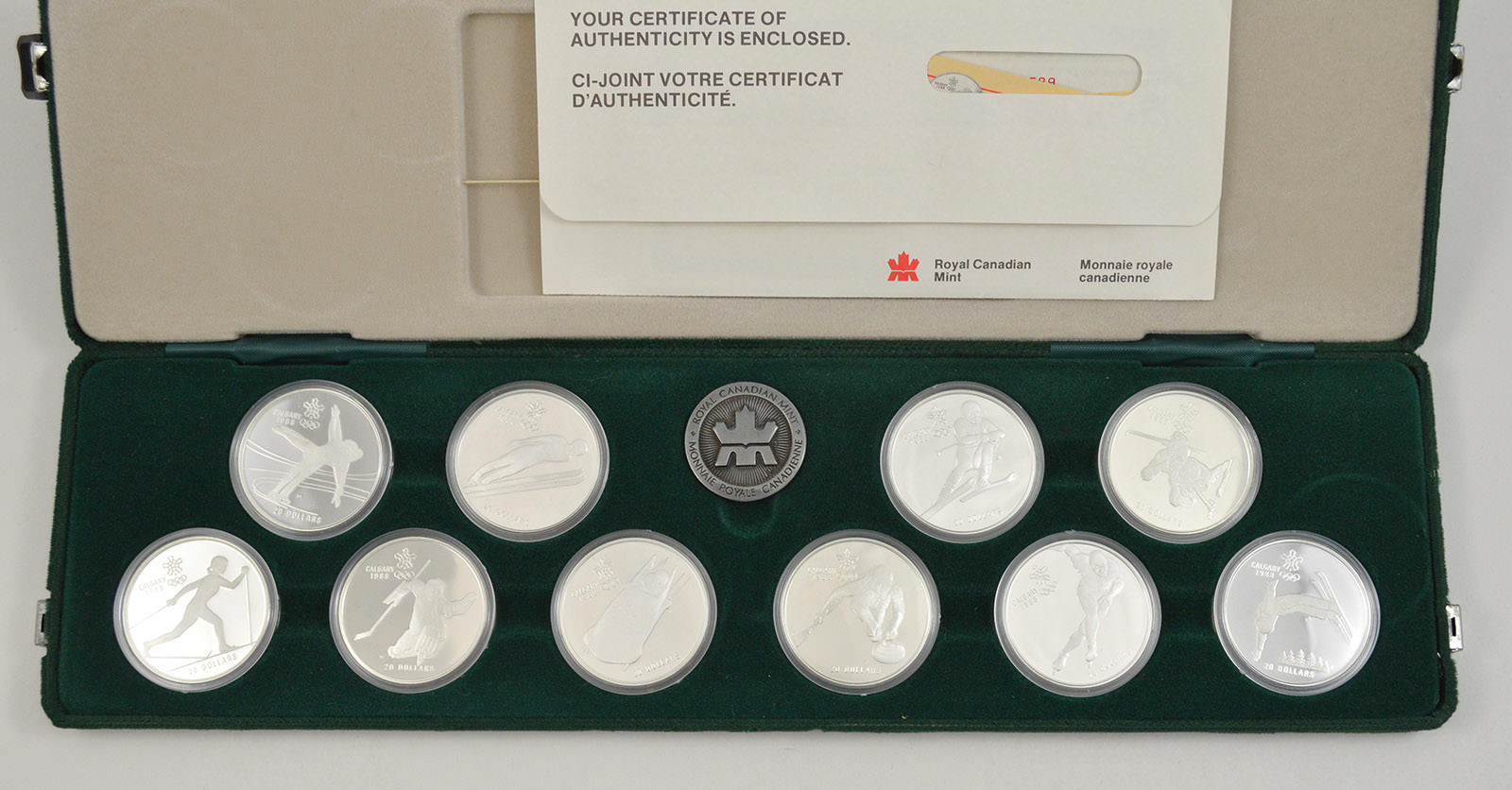1988 Olympic Silver Proof Dollar Coin w//COA ~ Mint