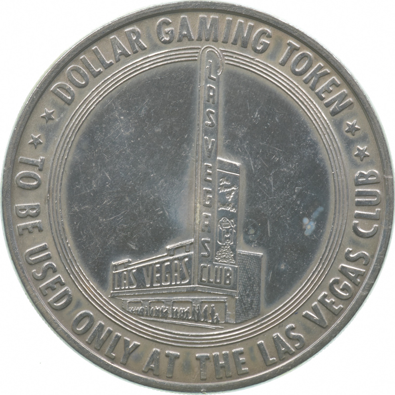 Collectible 1 Las Vegas Club Casino Souvenir Chip 1960's Vintage Token