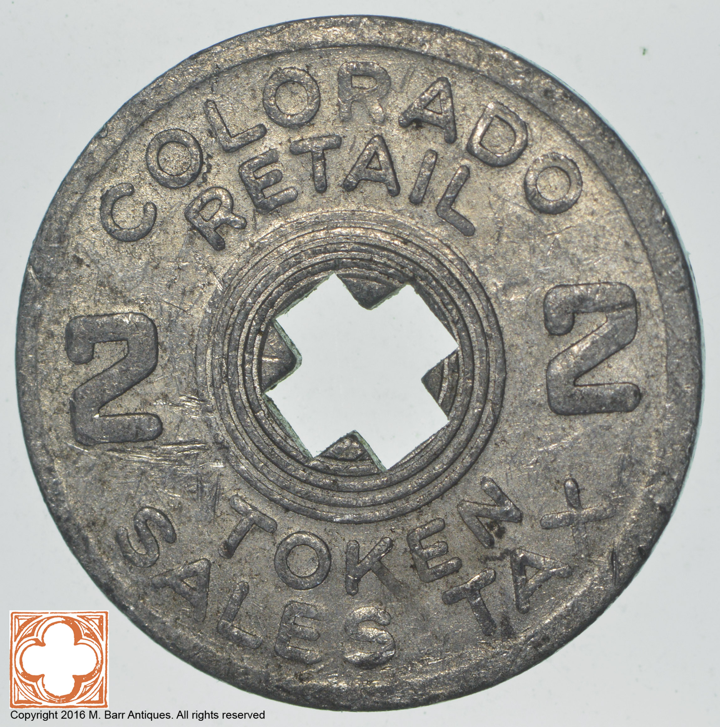 Colorado Sales Tax Retail 2 Token Property Room