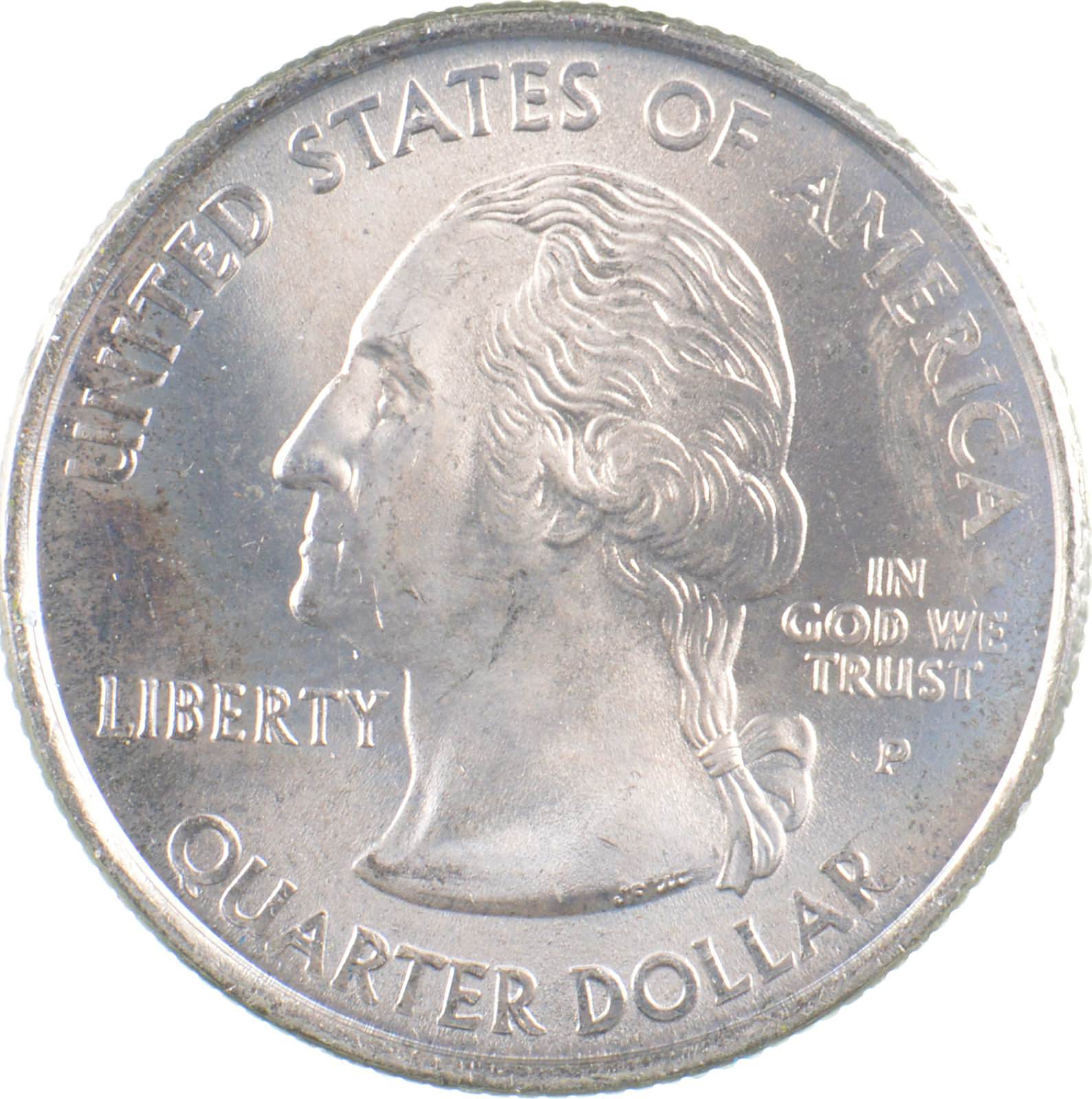 Custom COLORIZED 2000P Massachusetts State Quarter High