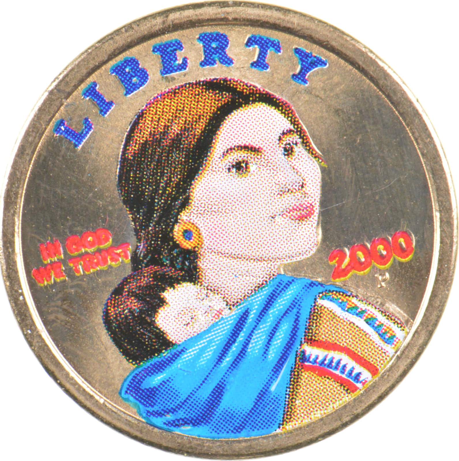Custom - COLORIZED - 2000-P Sacagawea Dollar - High Collectible ...