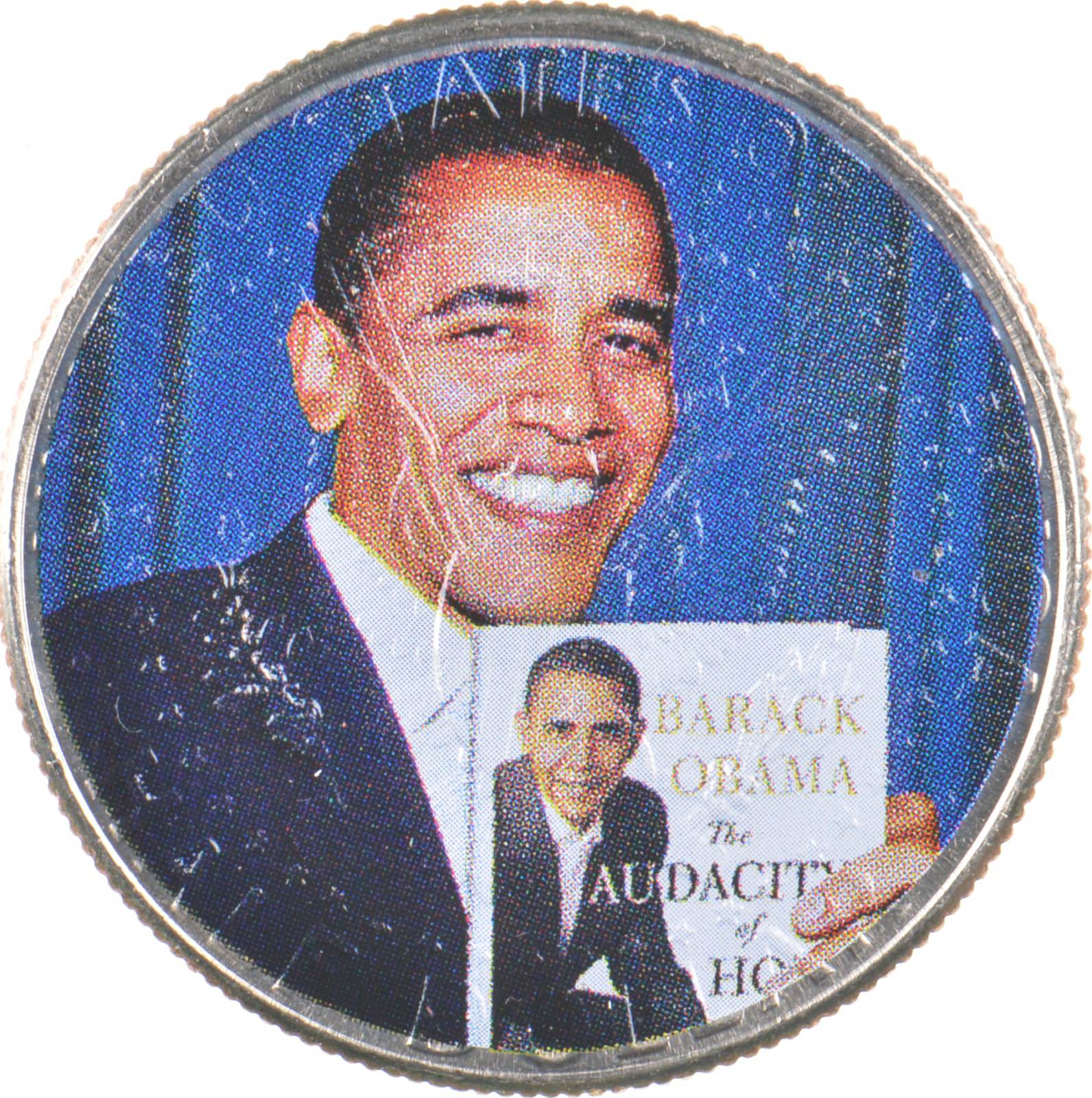 Custom - COLORIZED - 2006-D Kennedy Half Dollar - Barack Obama - High ...