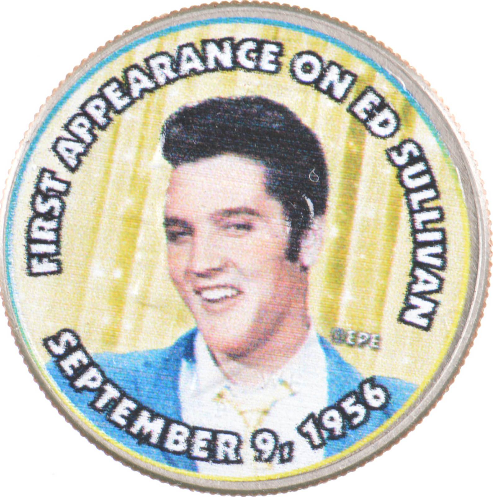 Custom - COLORIZED - Kennedy Half Dollar - Elvis Presley - High ...