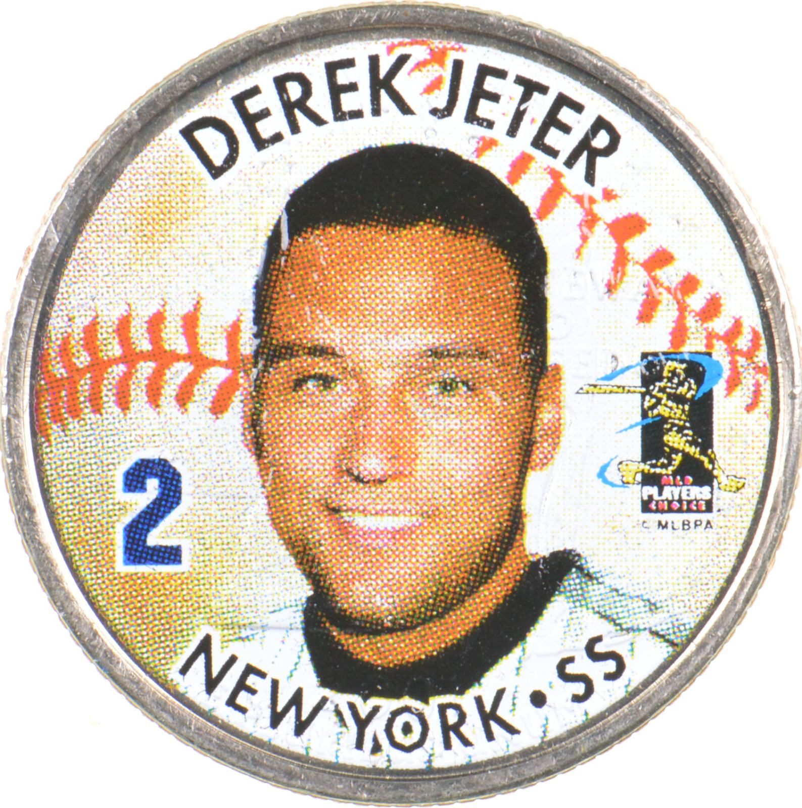 Custom COLORIZED New York Yankees Jeter Rodriquez Quarter High