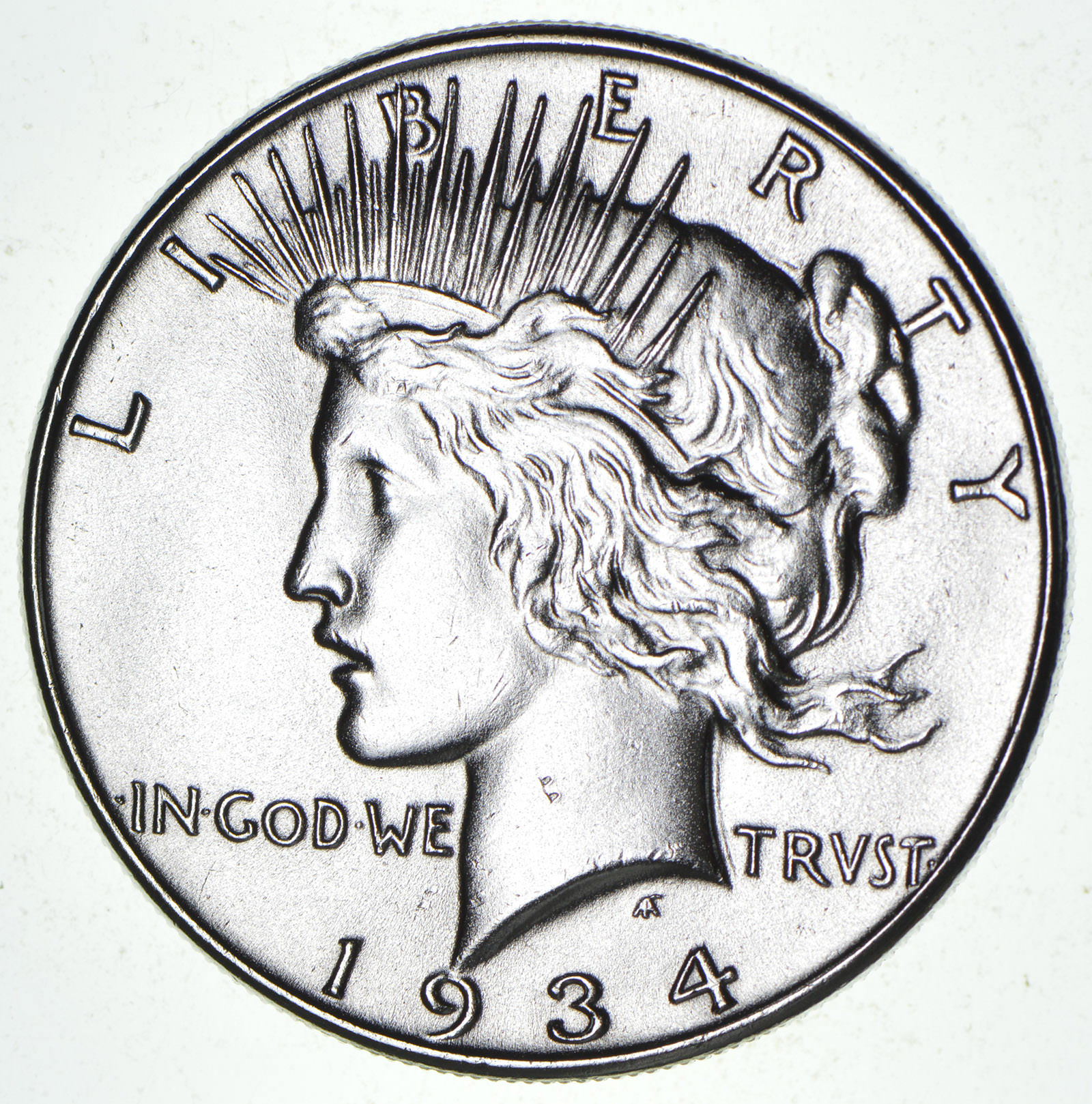 Decent 1934 Peace Silver Dollar Better Red Book Value Property Room