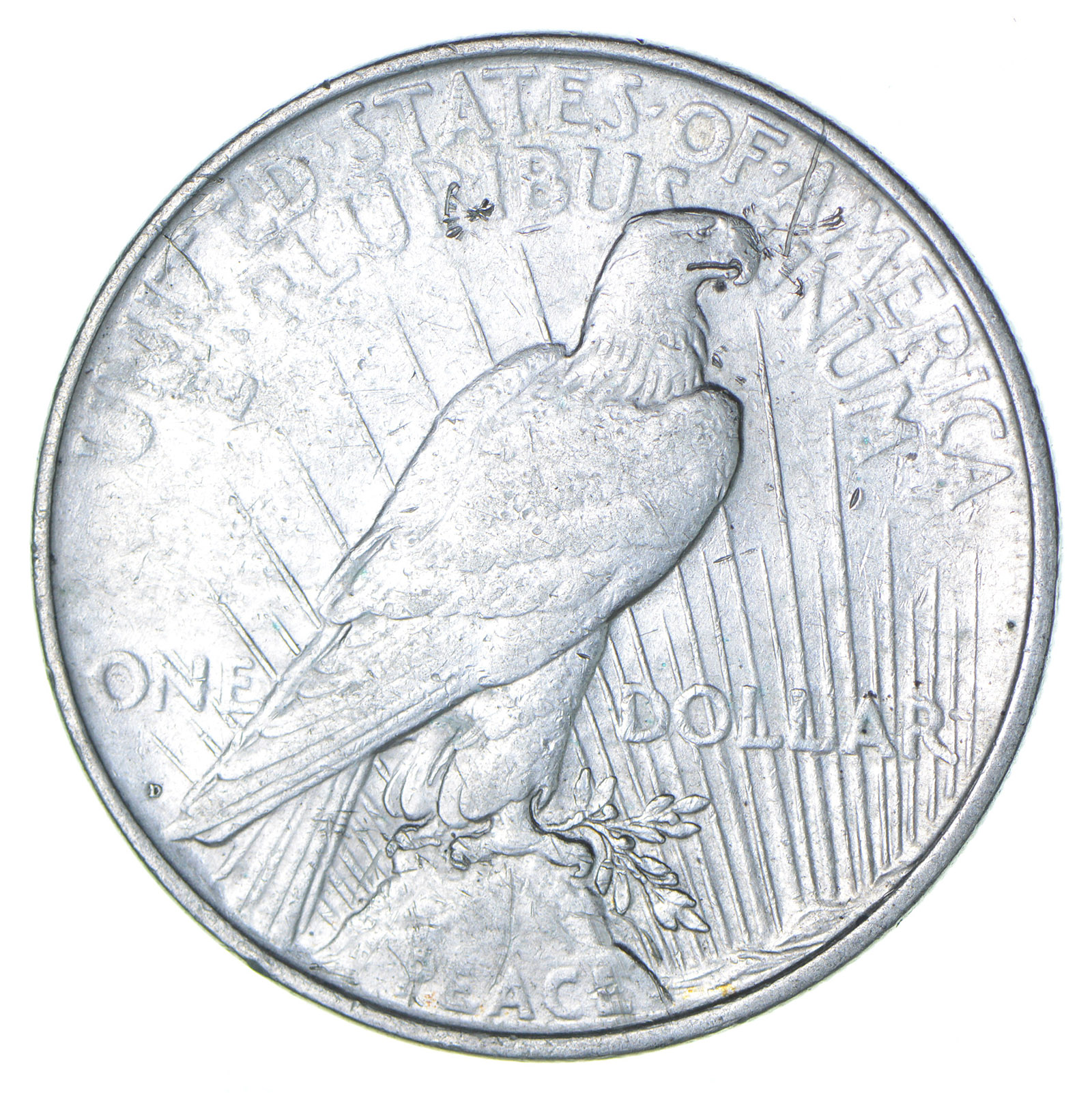 Early 1922 D Peace Silver Dollar 90 US Coin Property Room