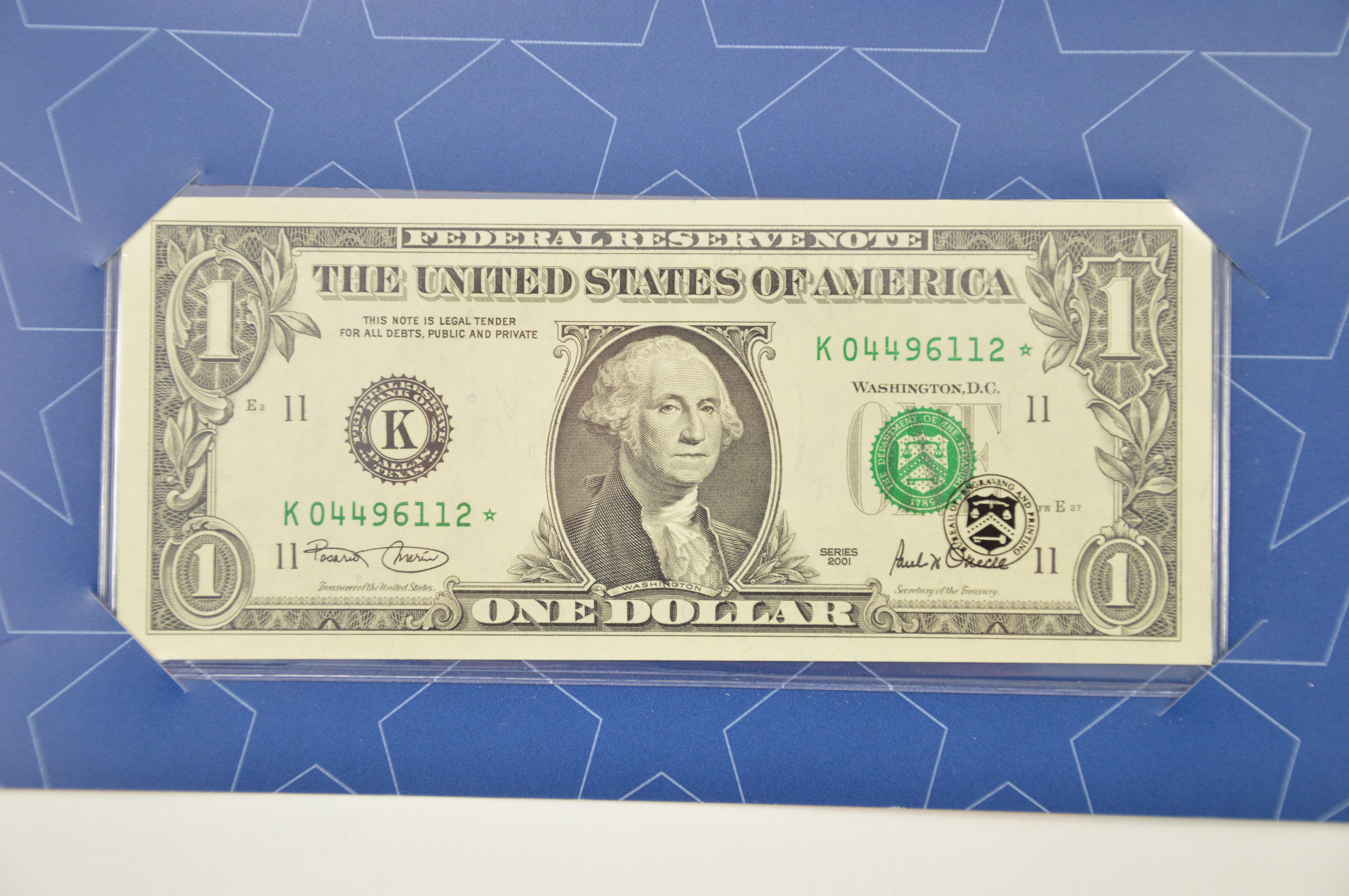 Fancy Texas Lone Star Note 1.00 Highly Collectible Fancy