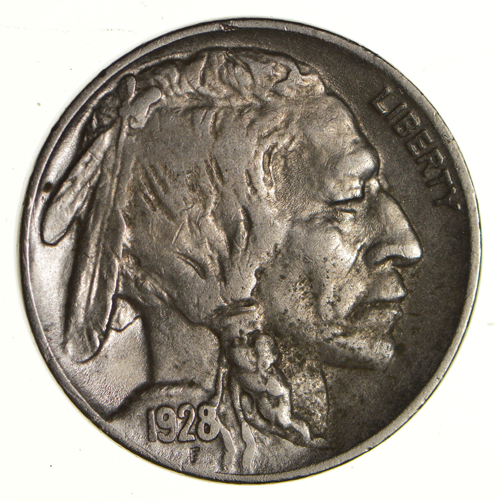 Sharp Coin FULL HORN - High Grade - TOUGH - 1928 Buffalo Nickel - Sharp Coin ...