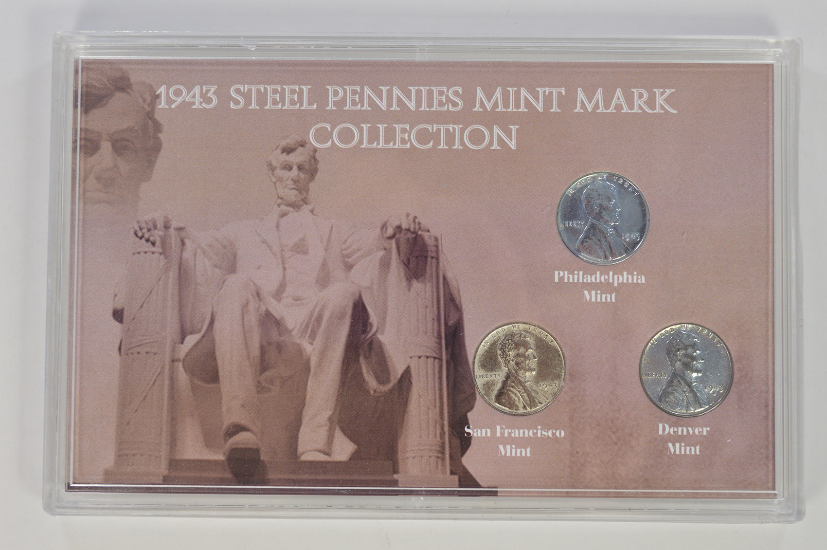 Historic Coin Collection - 1943 Steel Pennies Mint Mark Collection ...
