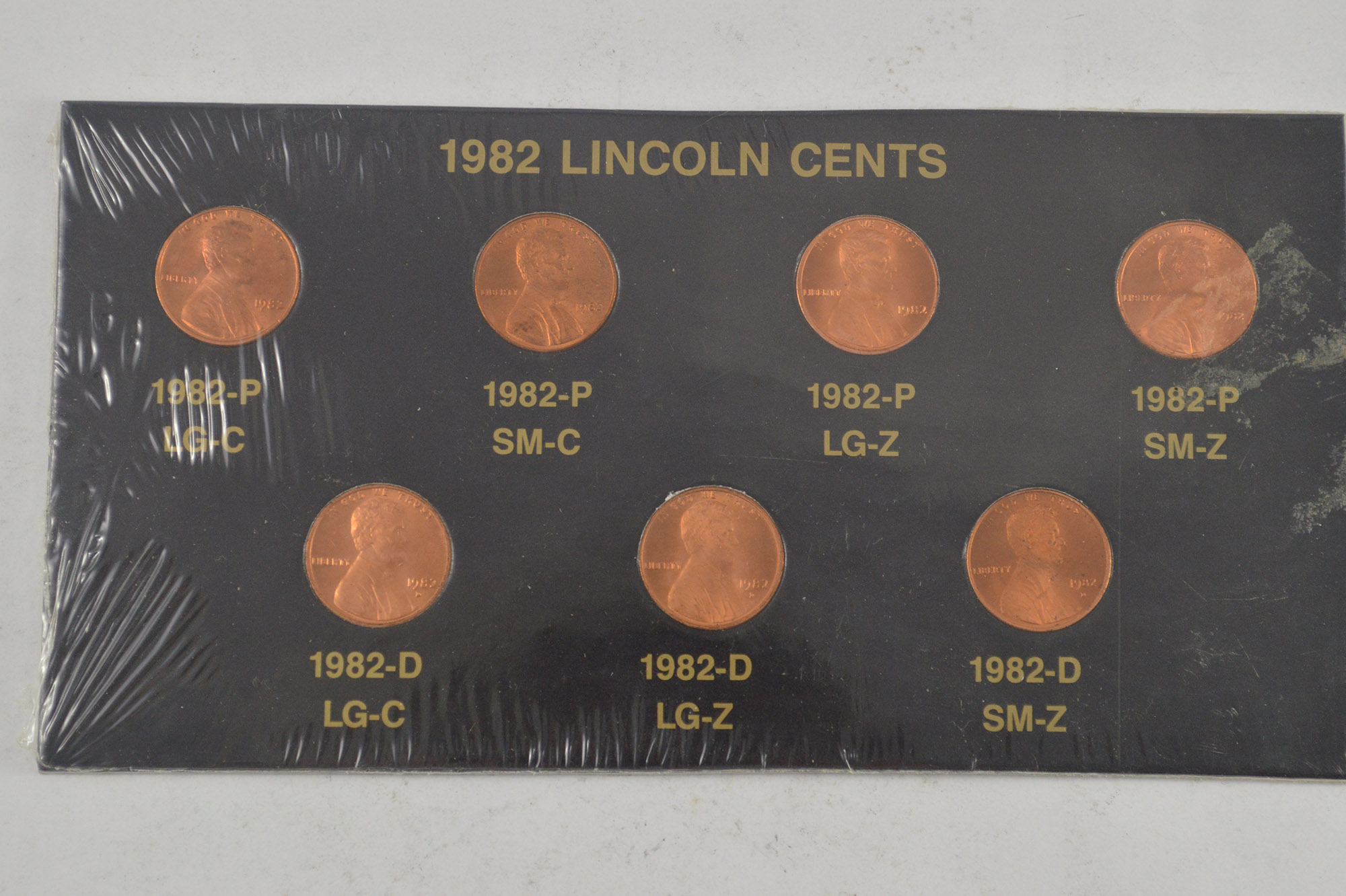 Historic Coin Collection - 1982 Lincoln Cents Nicely Packed US Coins ...