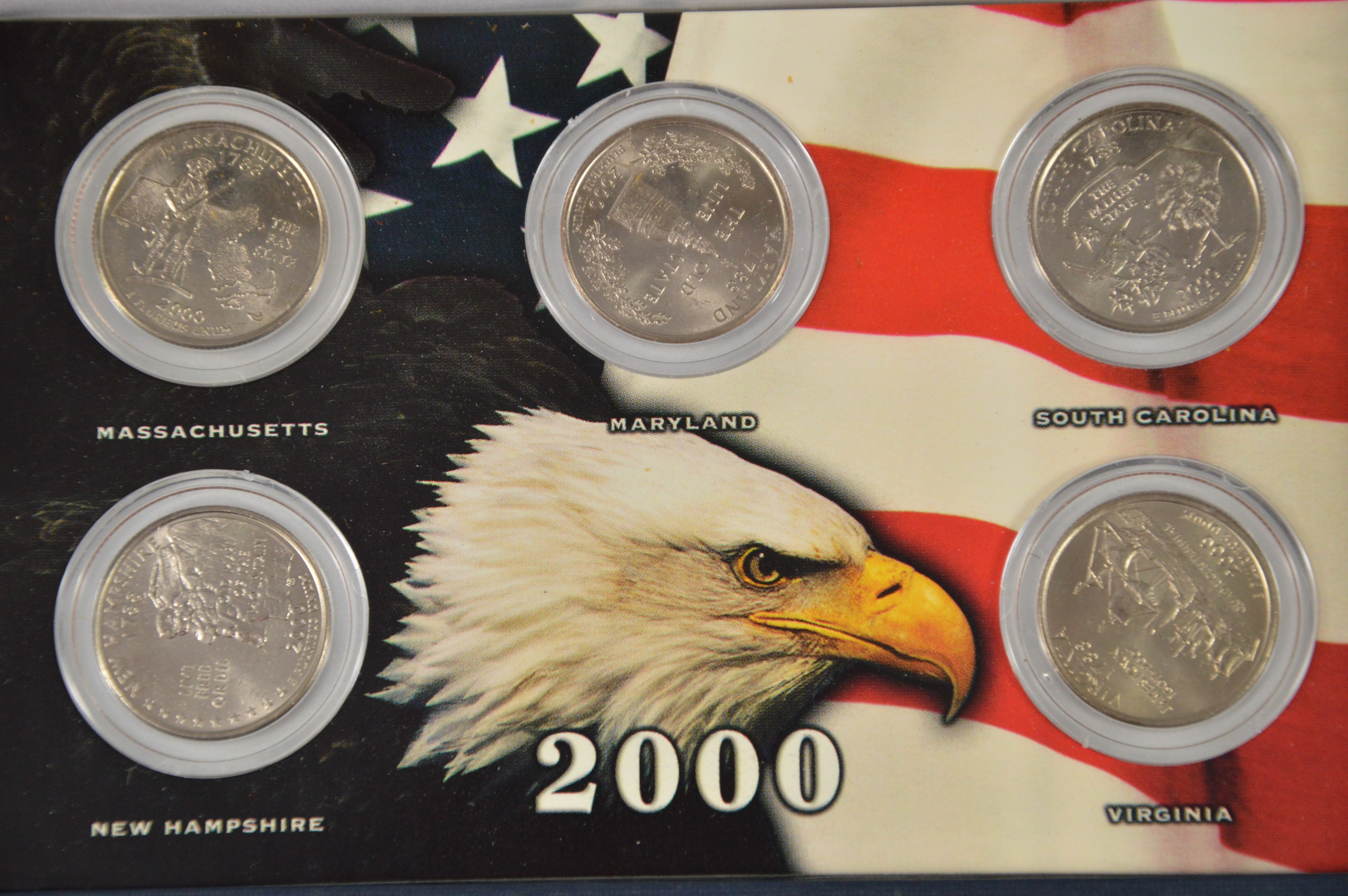 Historic Coin Collection - 2000 P-Mint State Quarter Collection Nicely ...