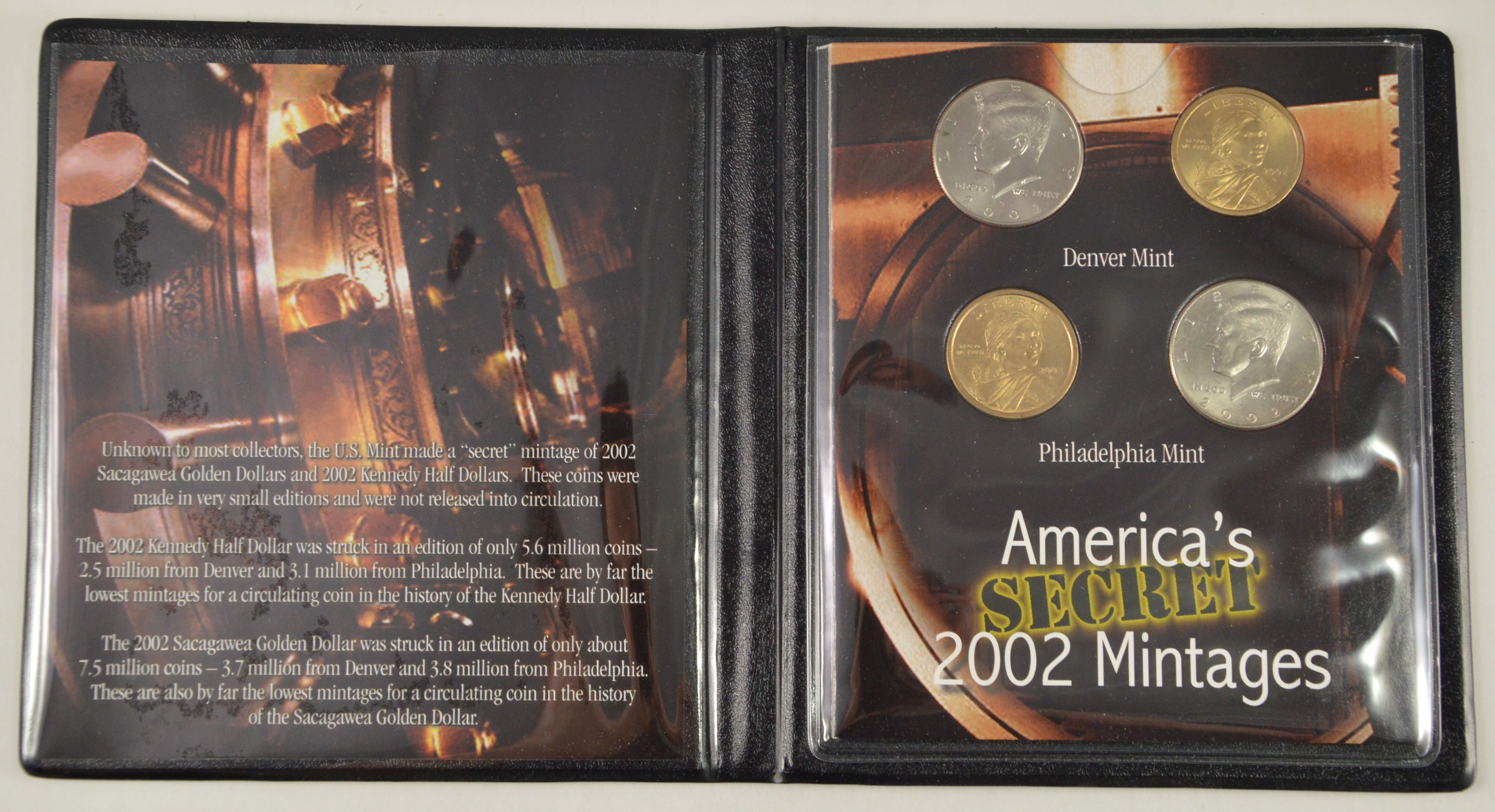 Historic Coin Collection America's Secret 2002 Mintages Nicely Packed