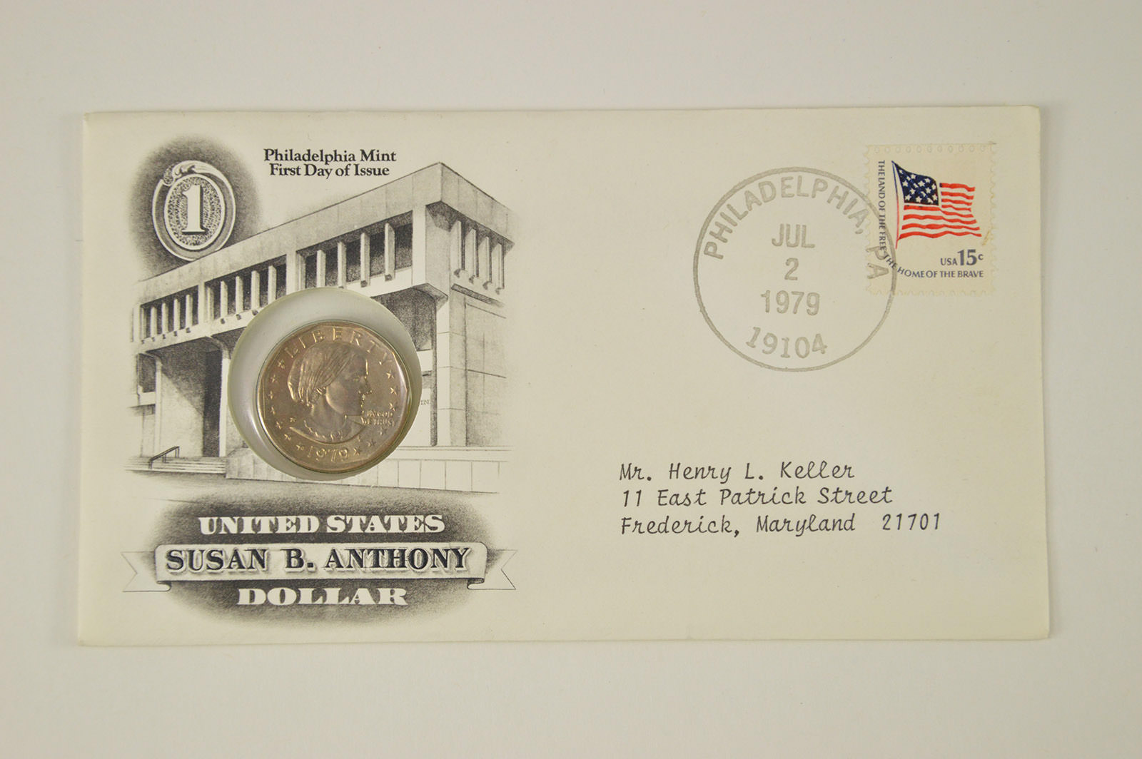 1979 Susan Anthony Dollar Souvenir Set In U S MINT Envelope