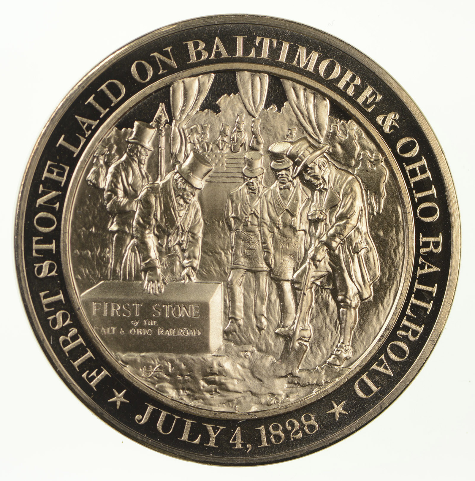 Historic High Relief Bronze Medallion Franklin Mint Property Room