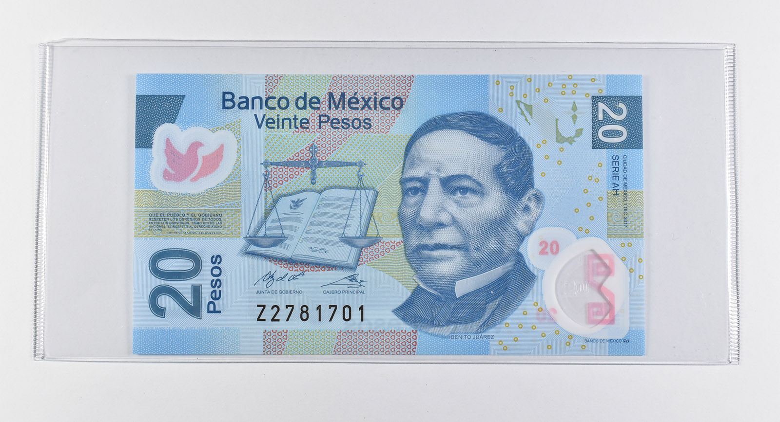 Historic World Bank Note 2017 Mexico 20 Pesos Collectible Currency ...