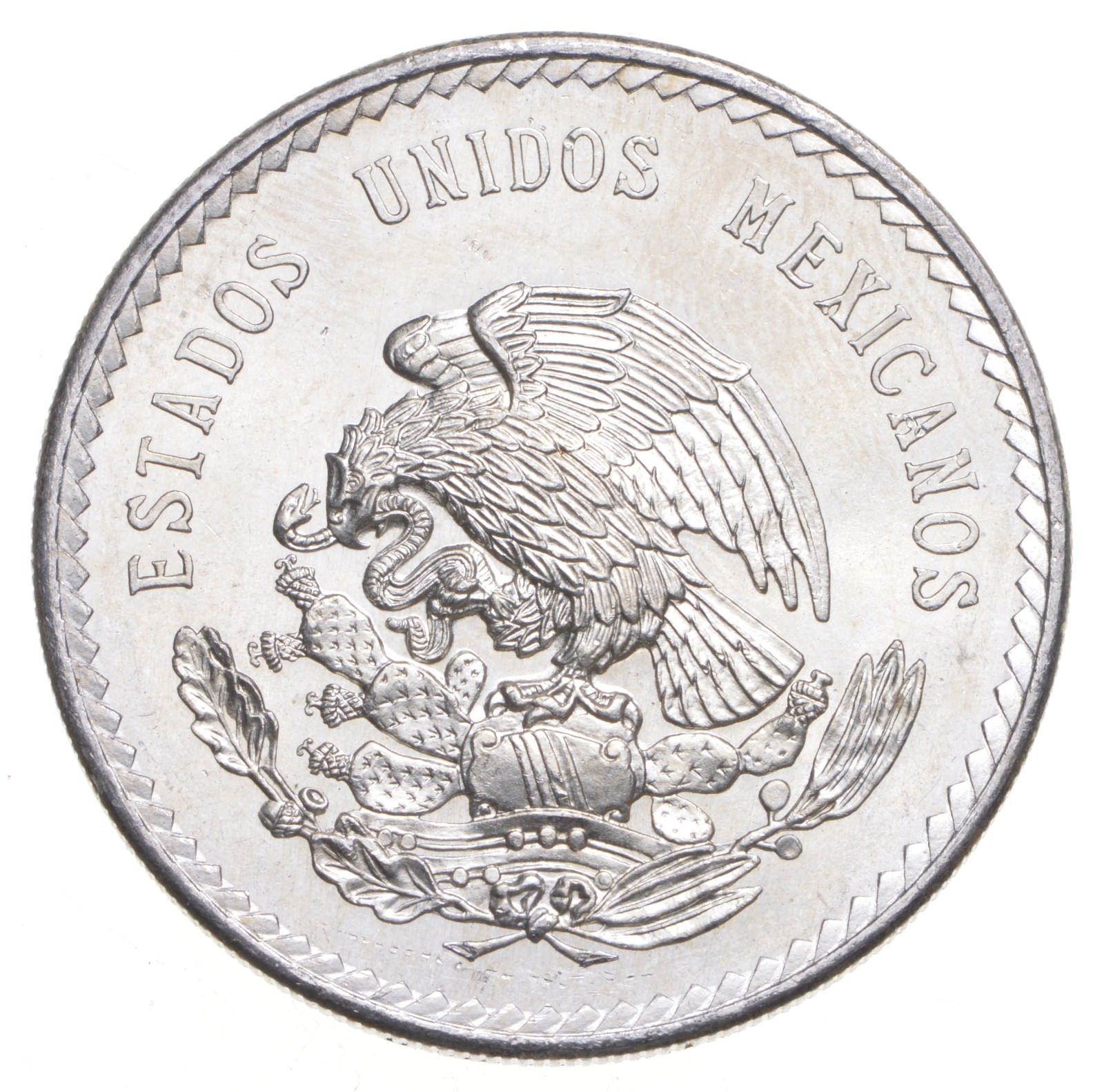 MEXICO 1948 5 PESOS SOLID SILVER COIN AZTEC CHIEFTAIN LOW MINTAGE ...
