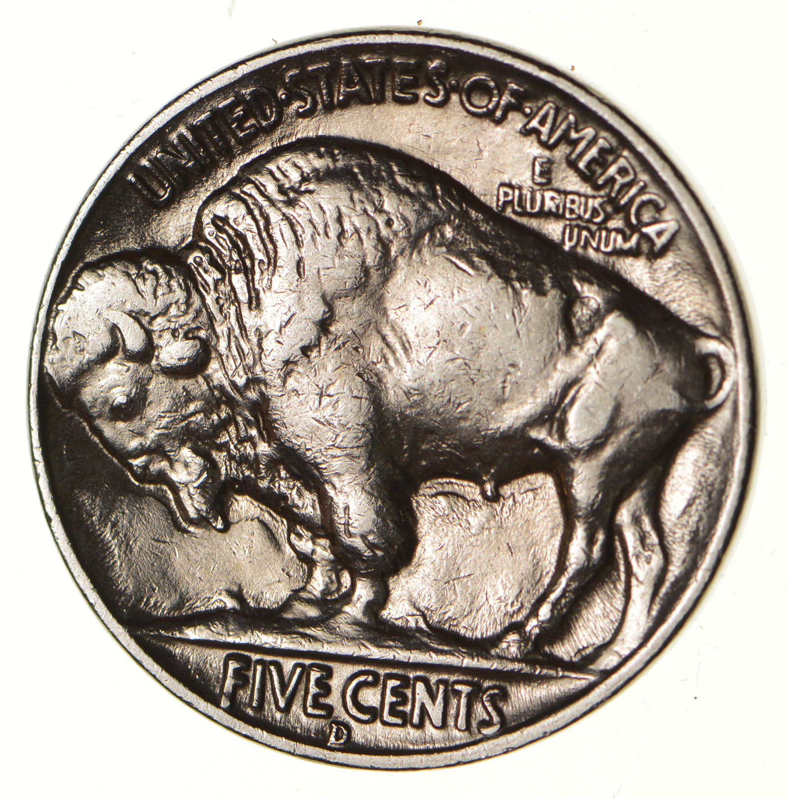 Mint Marked - FULL Horn - 1936-D Buffalo Nickel - SHARP | Property Room