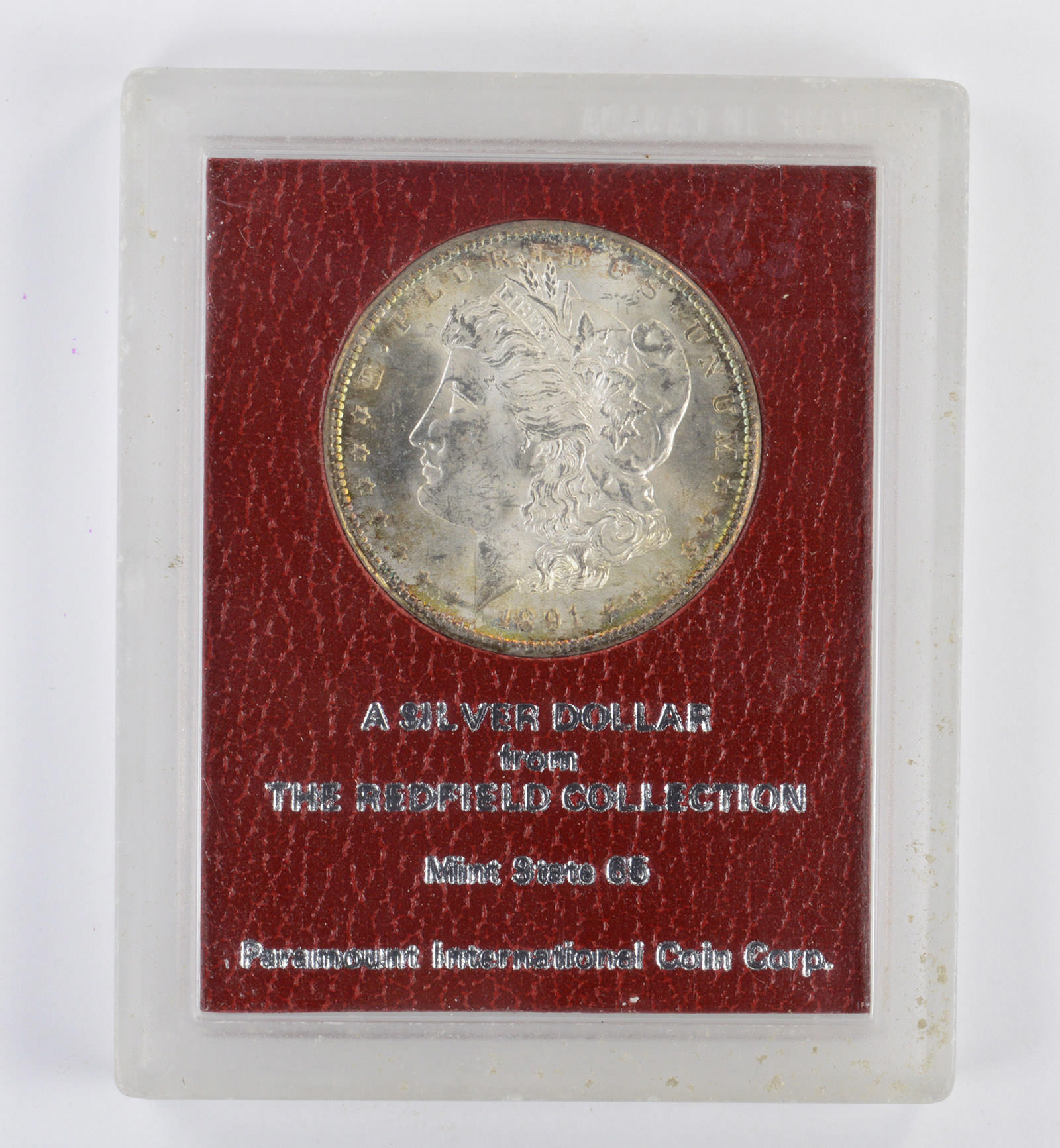 MS65 Redfield Collection 1891S Silver Dollar Property Room