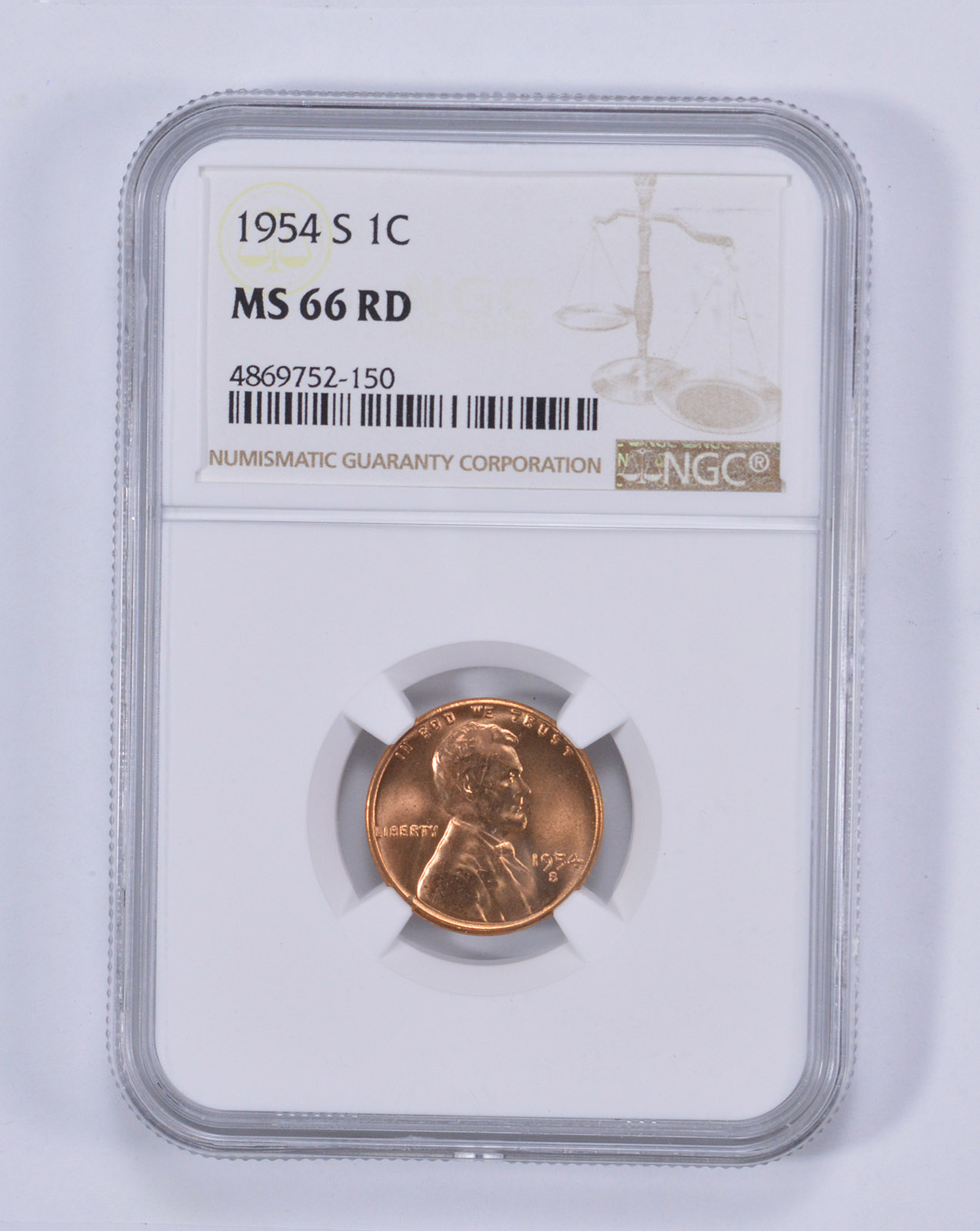 Ms 66 1954 S Lincoln Wheat Cent Ngc Graded Cherry Red Fresh Ms 66 1954 S Lincoln Wheat Cent Ngc Graded Cherry Red Fresh