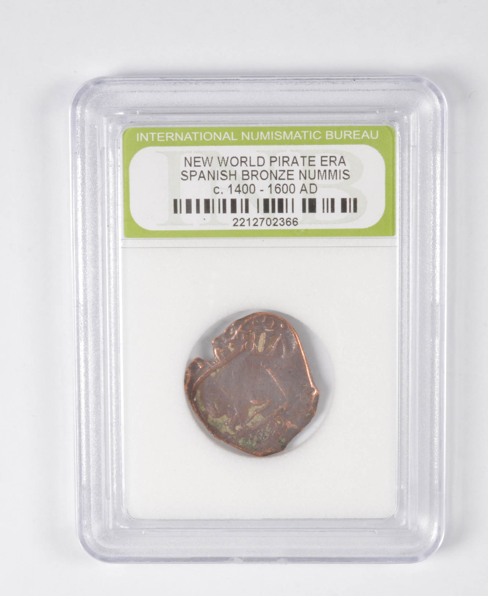 New World Pirate Era 14001600 AD Spanish Bronze Nummis Property Room